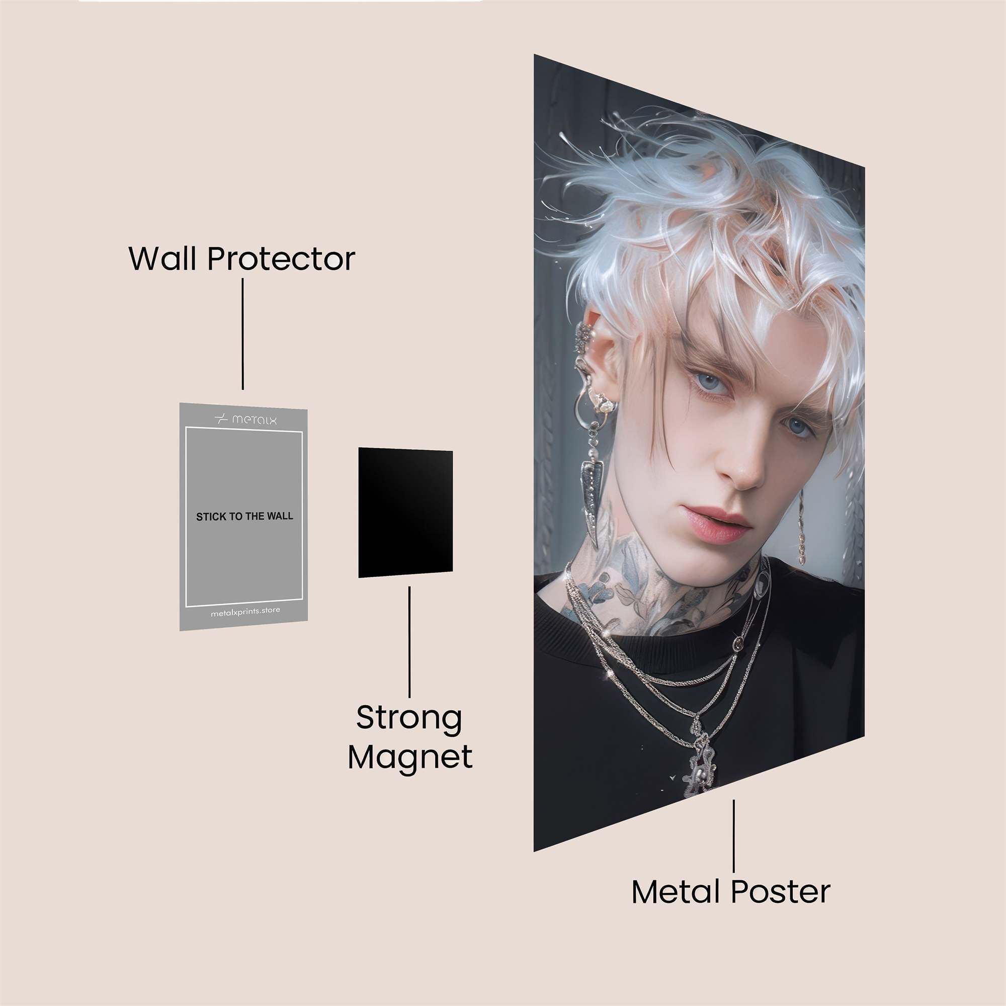 Frosty Rebel Safe Wall Magnetic / M