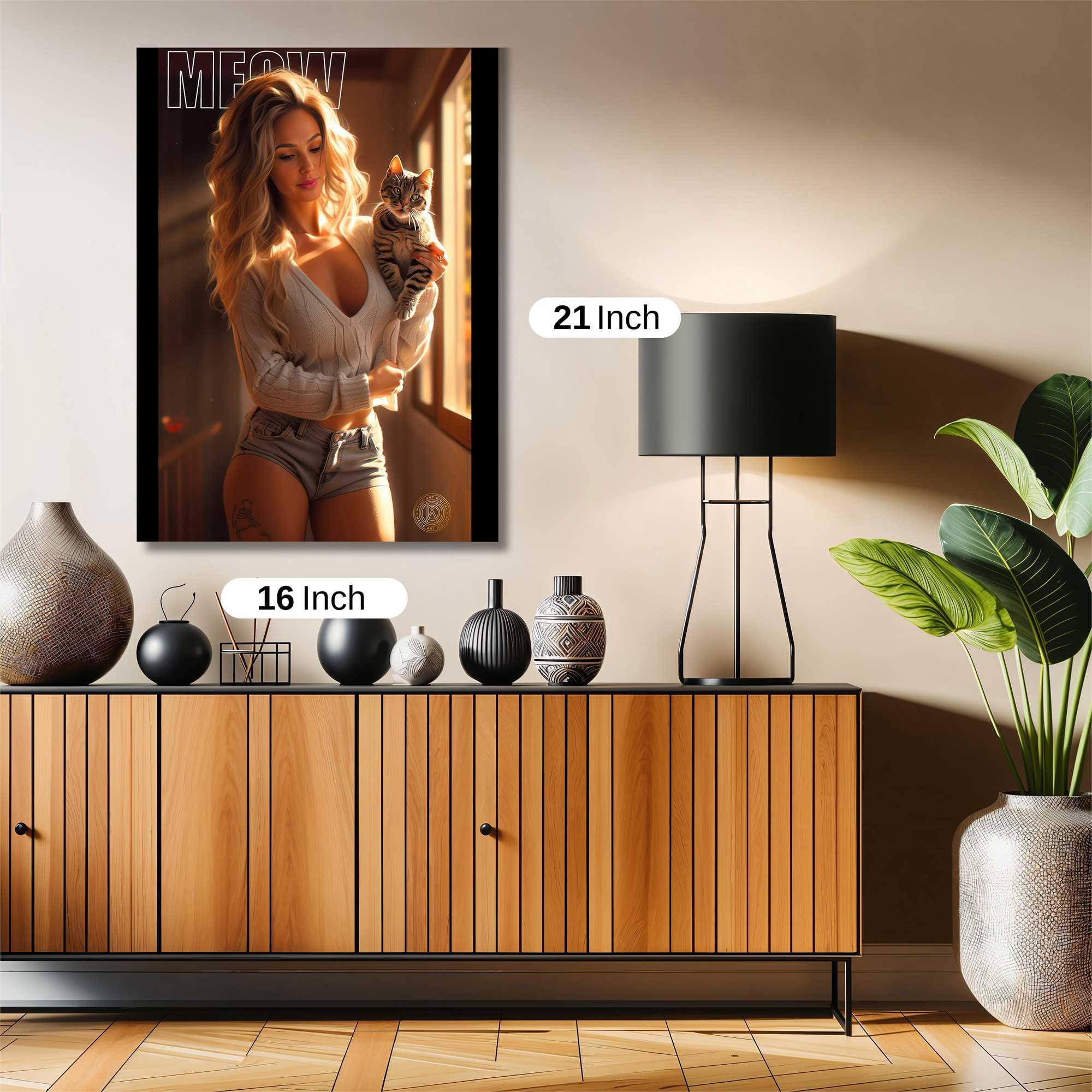 Cat Serenity Safe Wall Magnetic / M