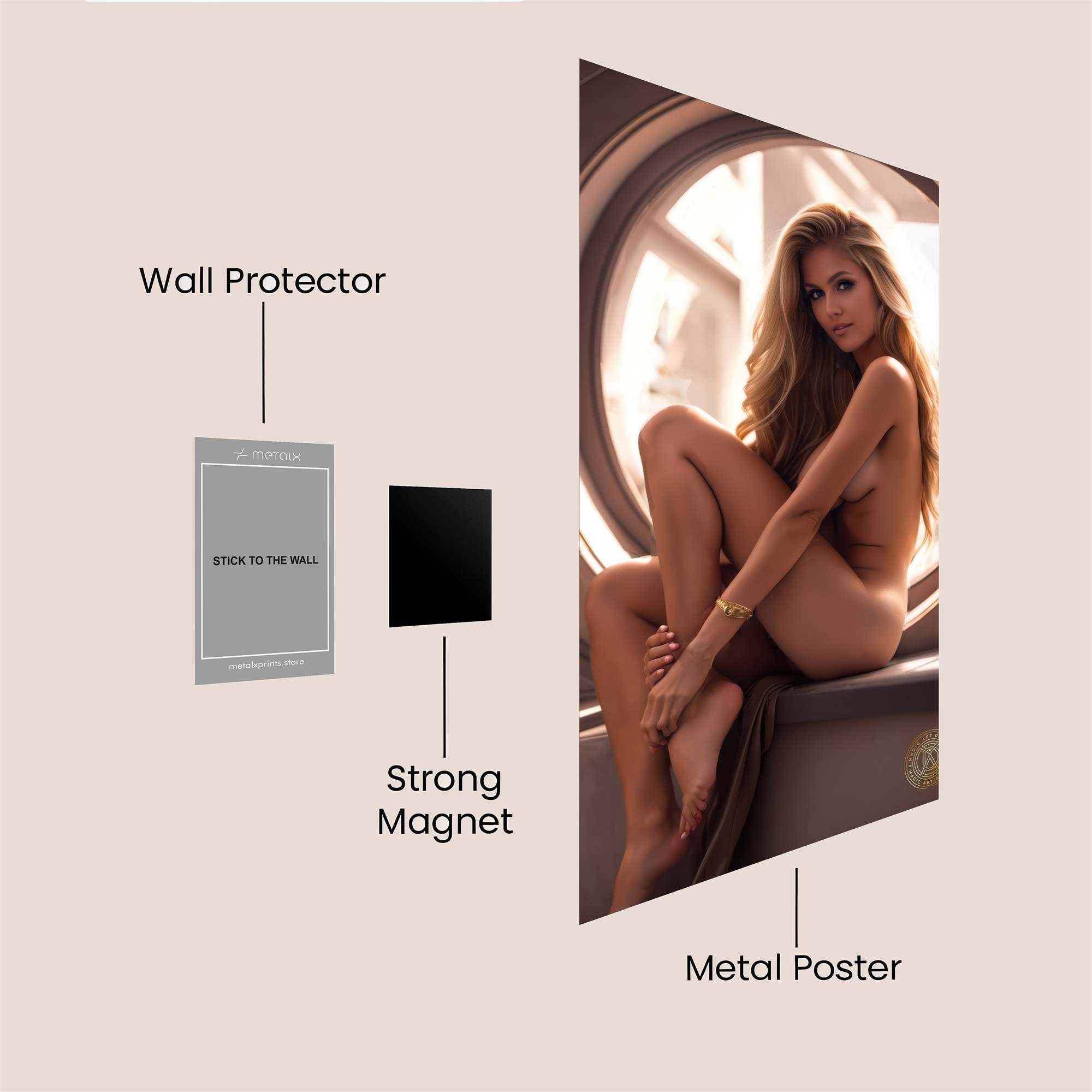 Sensual Glow Safe Wall Magnetic / M