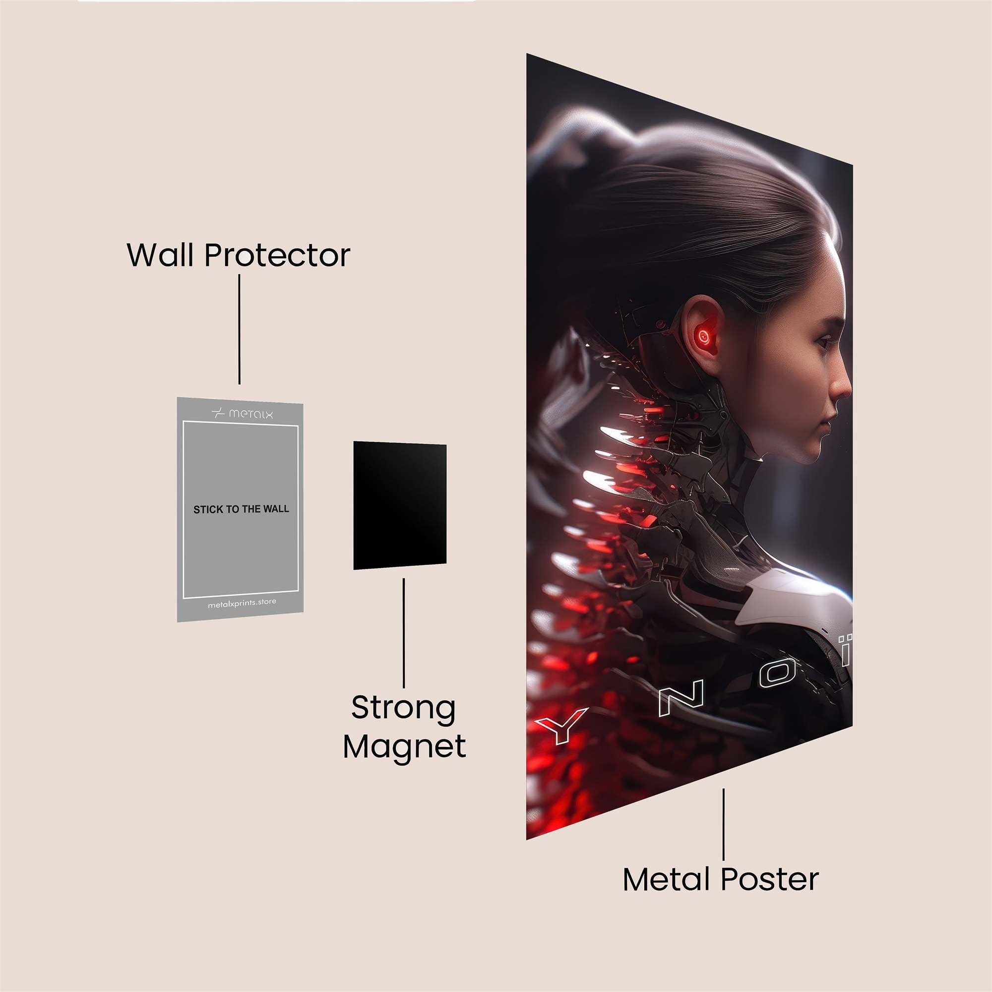 Android Serenity Safe Wall Magnetic / M