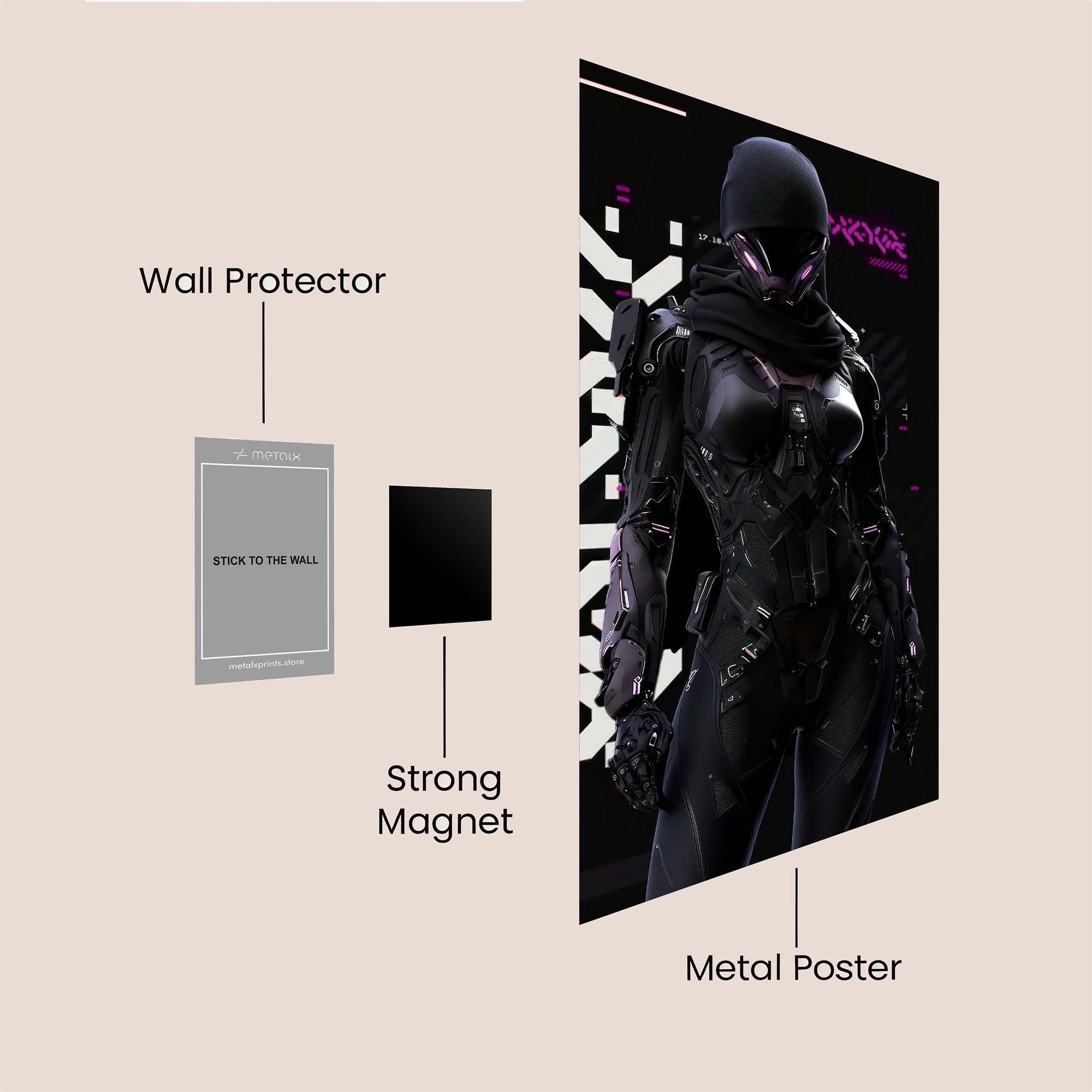 Shadow Enigma Safe Wall Magnetic / M