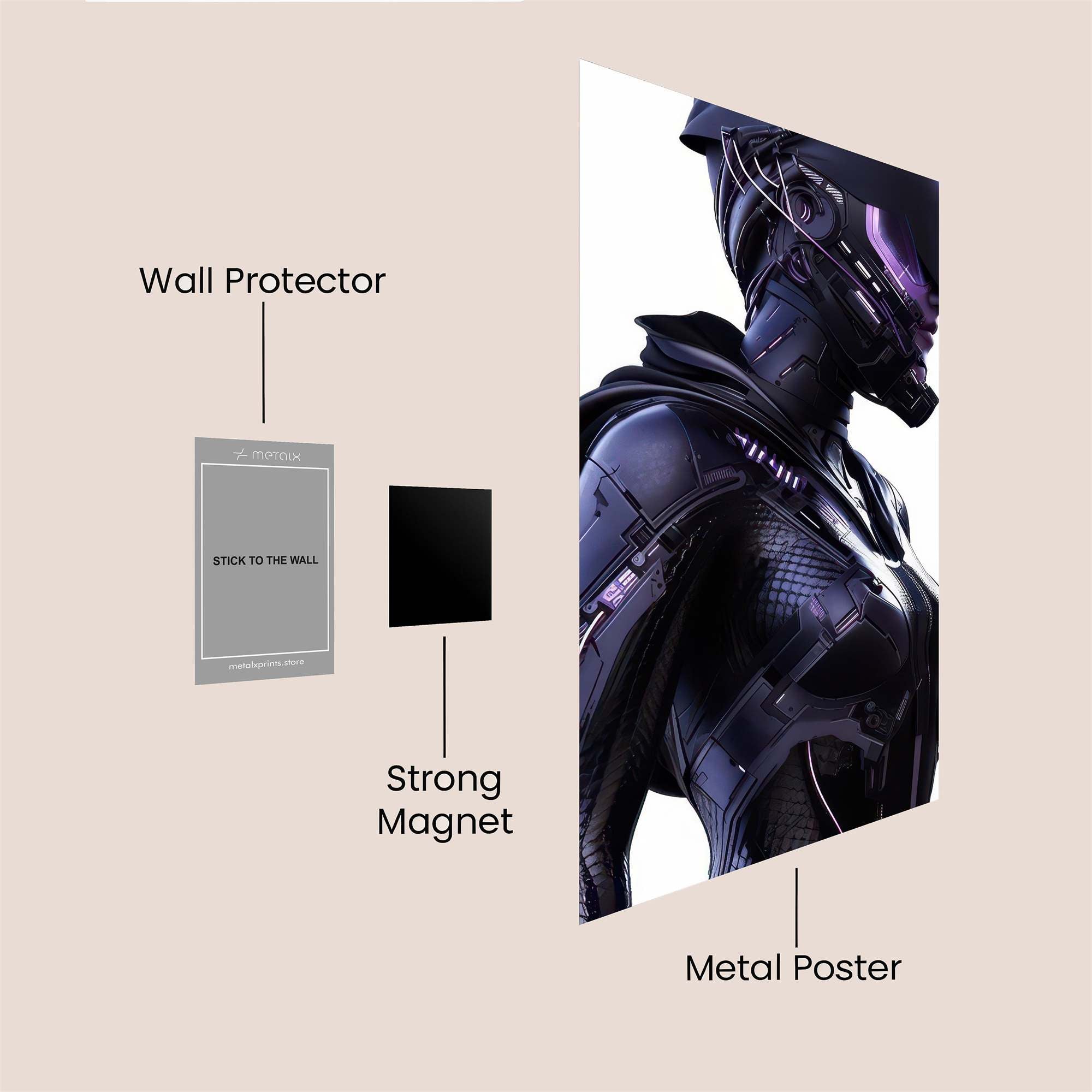 Cyber Enigma Safe Wall Magnetic / M