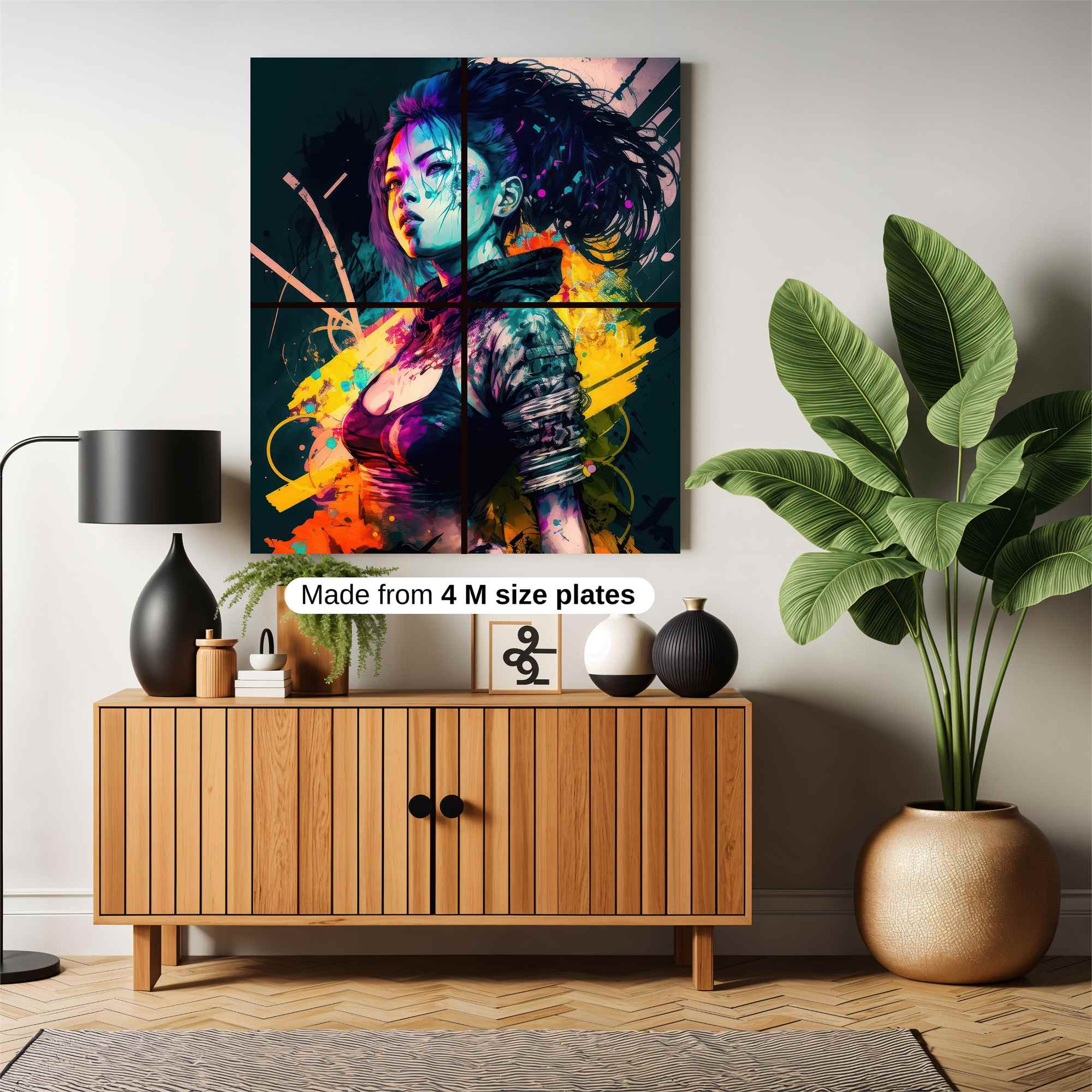 Neon Warrior Safe Wall Magnetic / M