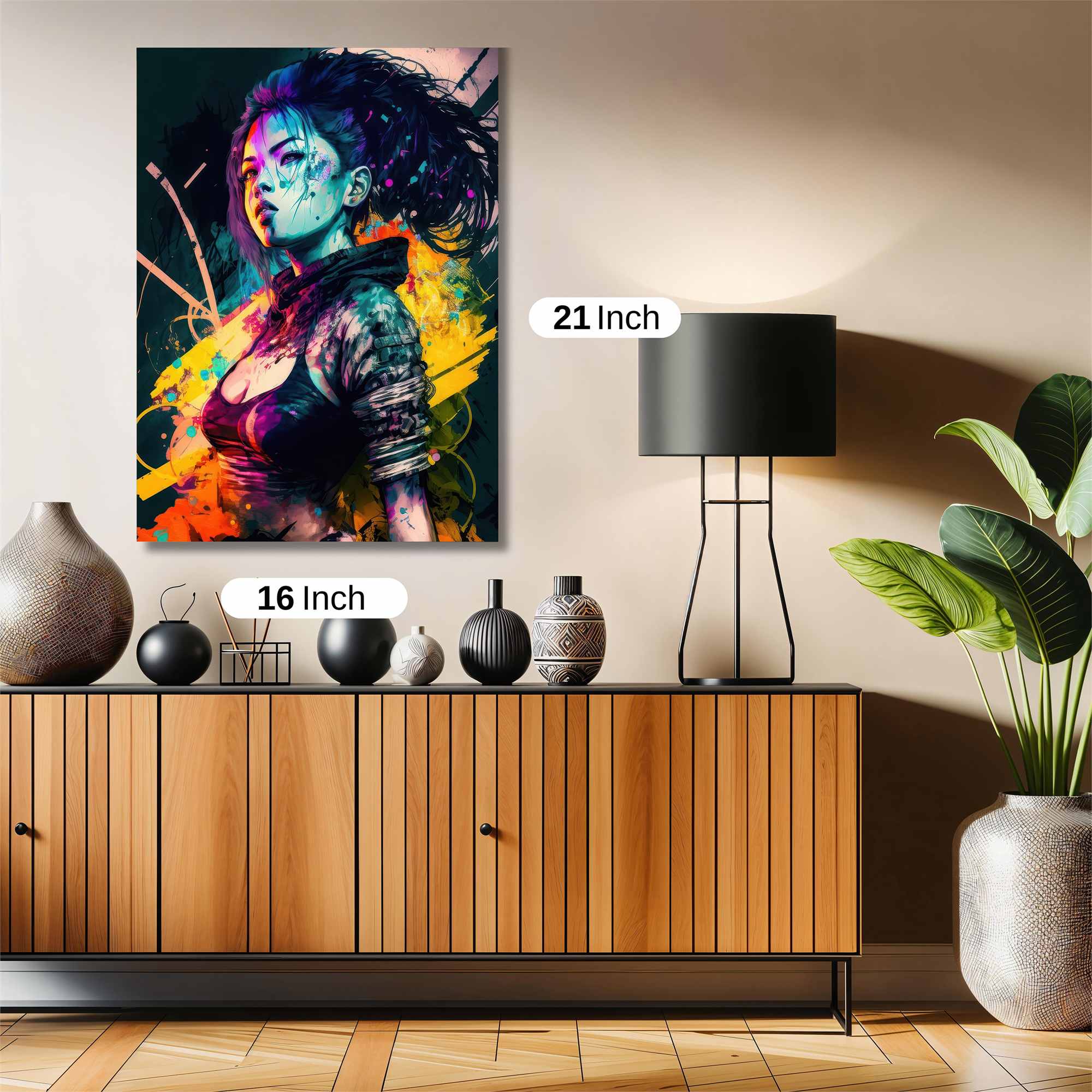 Neon Warrior Safe Wall Magnetic / M