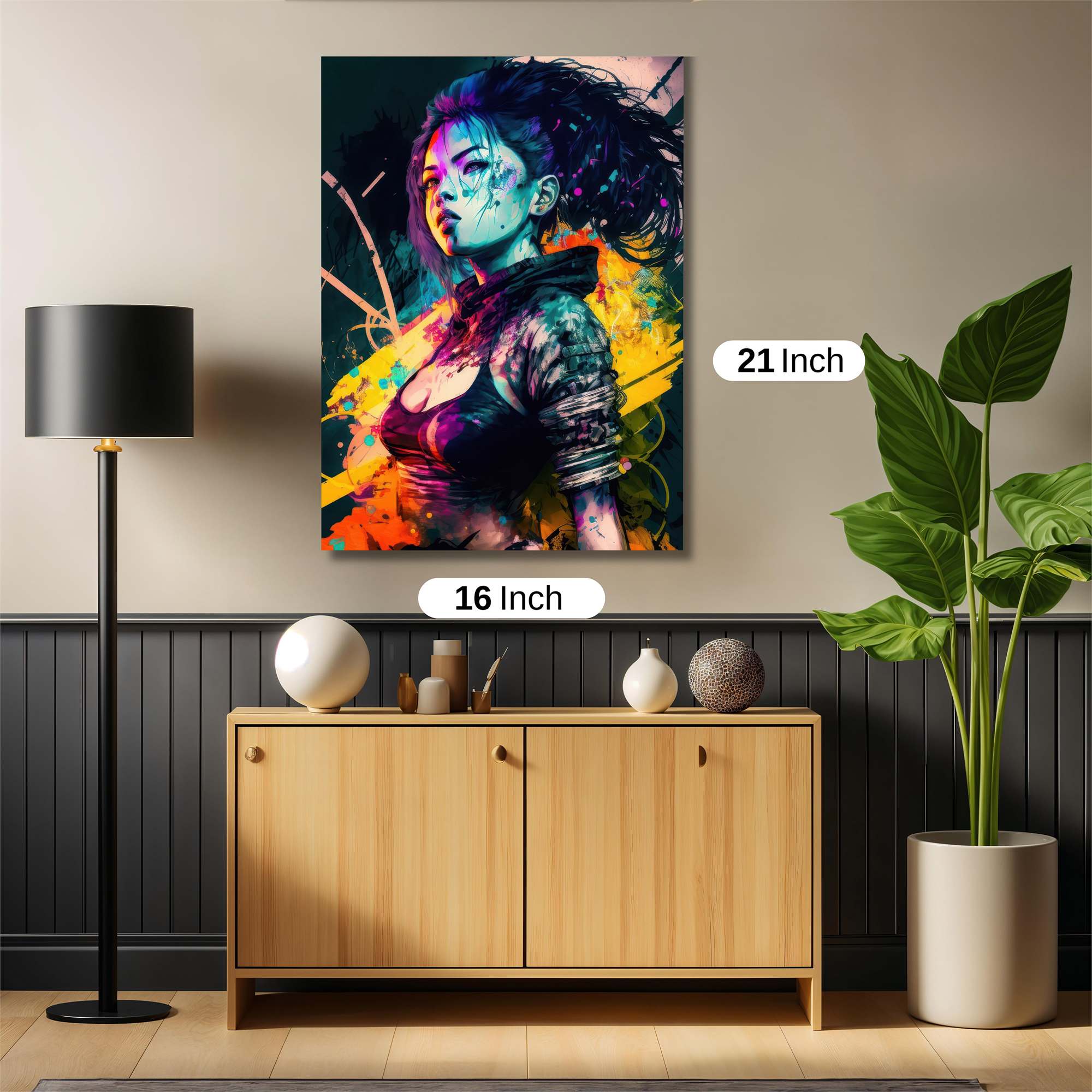 Neon Warrior Safe Wall Magnetic / M