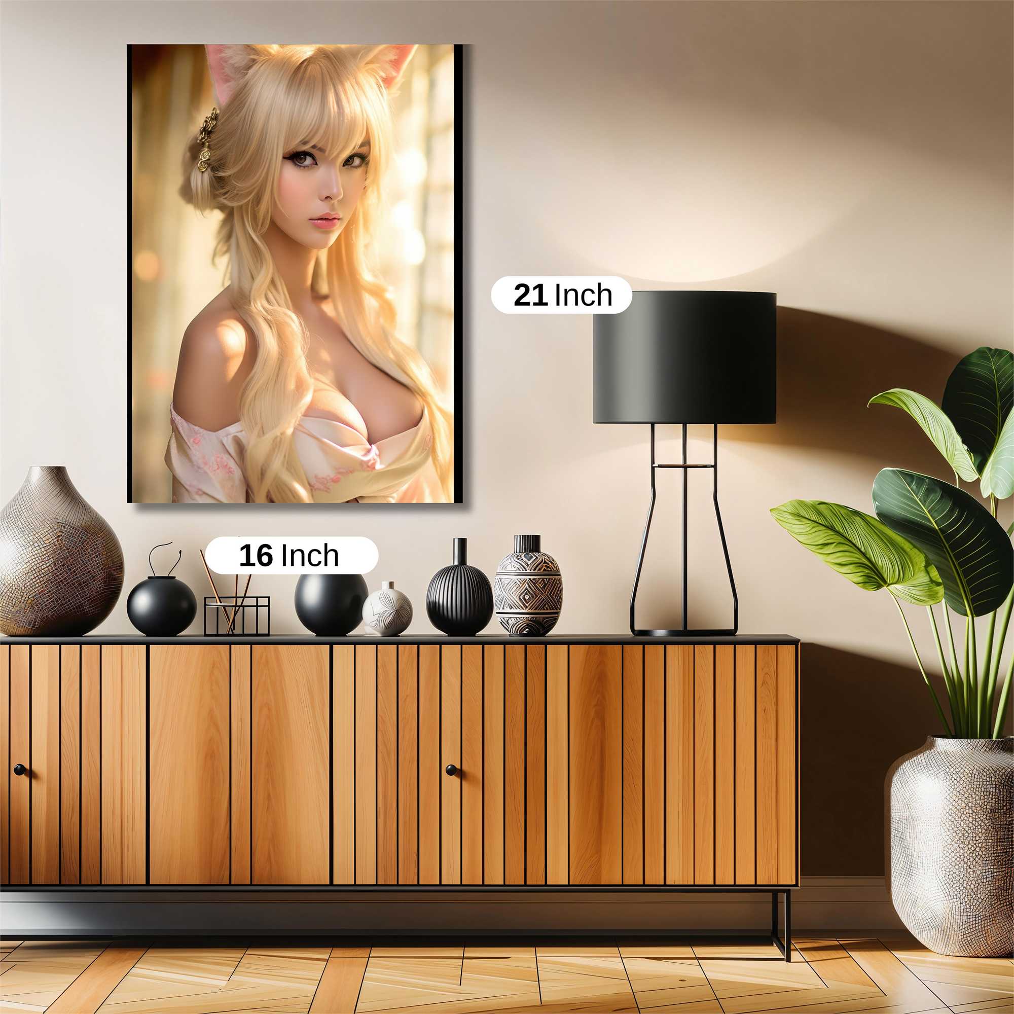 Feline Elegance Safe Wall Magnetic / M