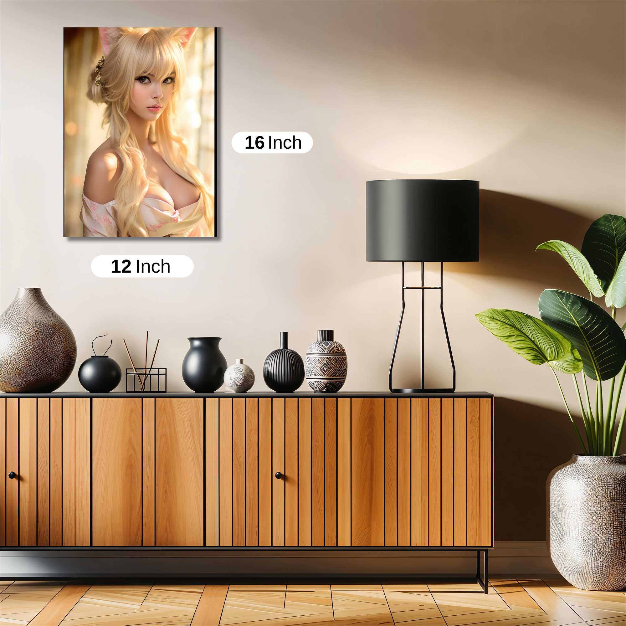 Feline Elegance Safe Wall Magnetic / M