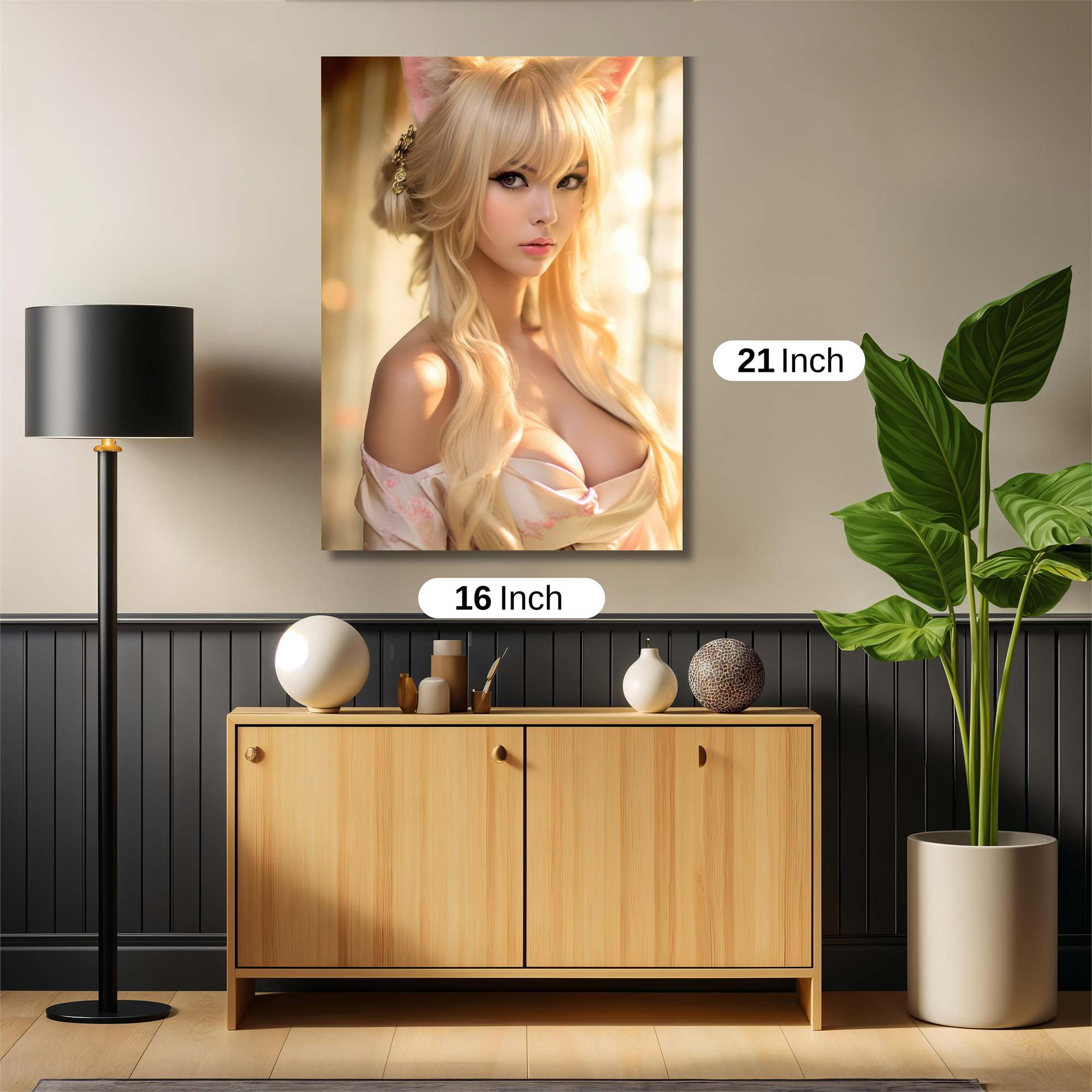 Feline Elegance Safe Wall Magnetic / M