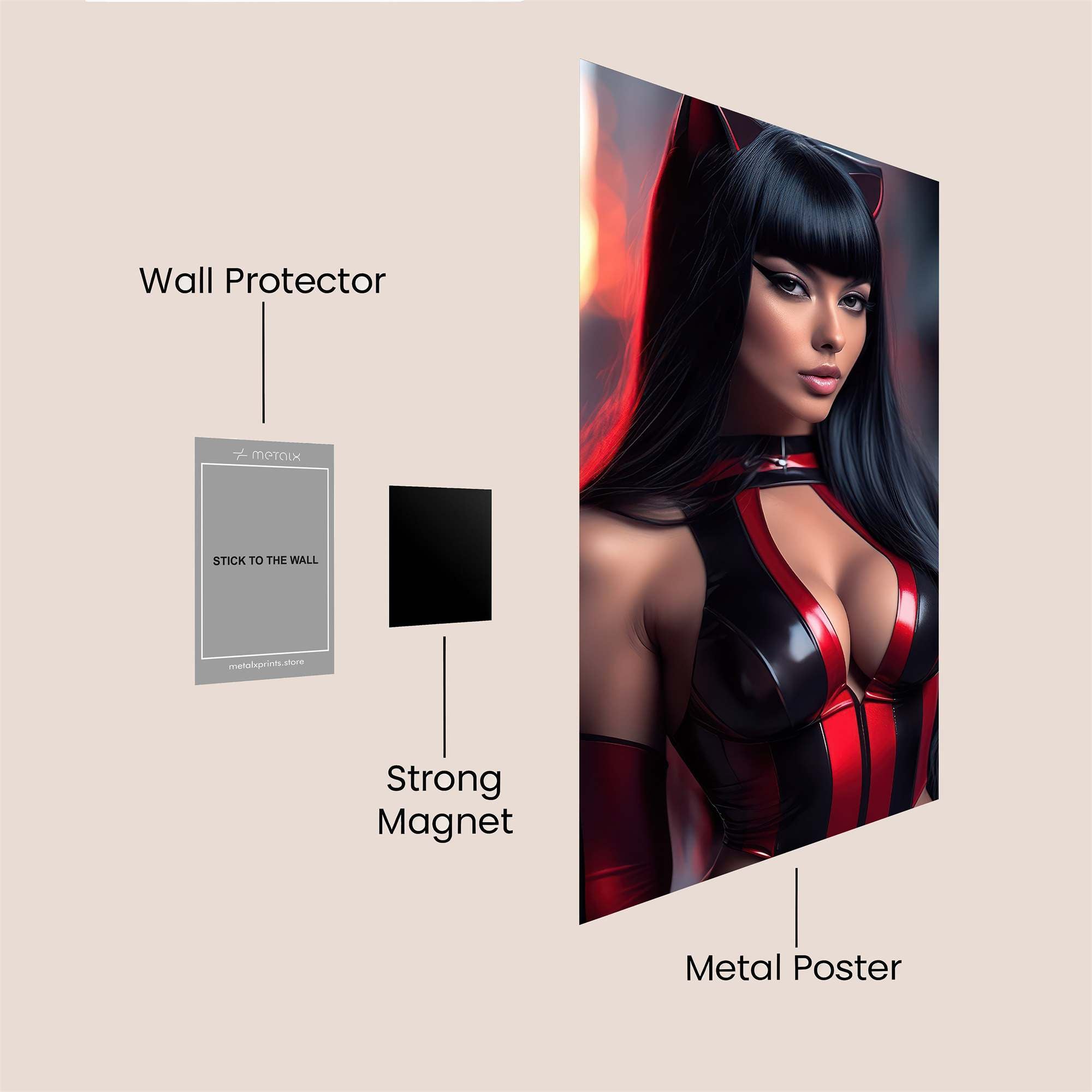 Catwoman Allure Safe Wall Magnetic / M