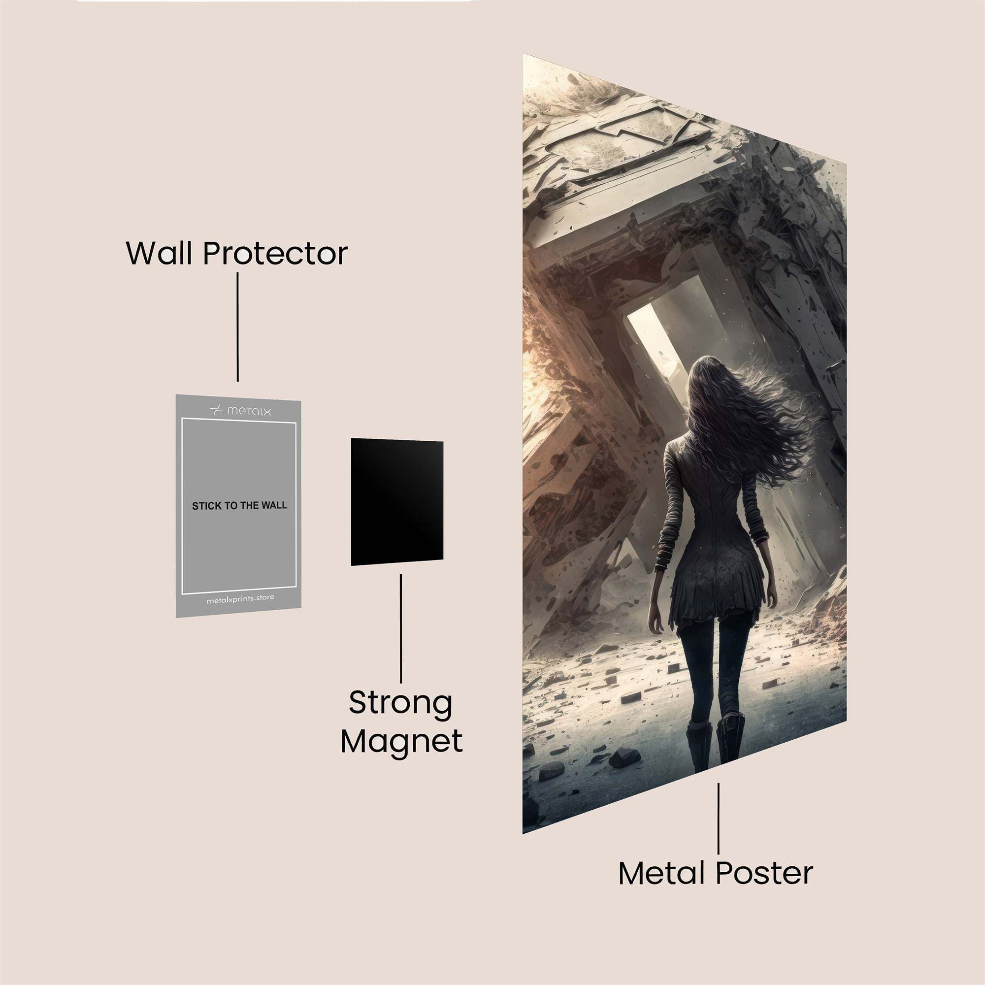 Apocalyptic Dawn Safe Wall Magnetic / M