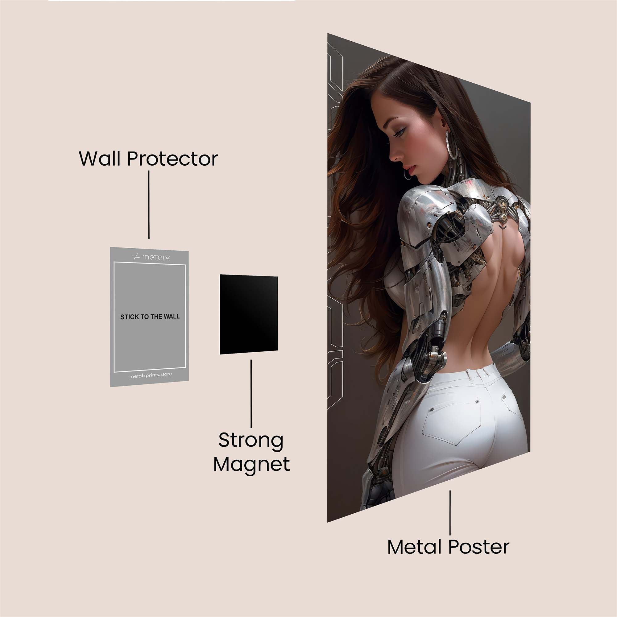 Cyber Elegance Safe Wall Magnetic / M