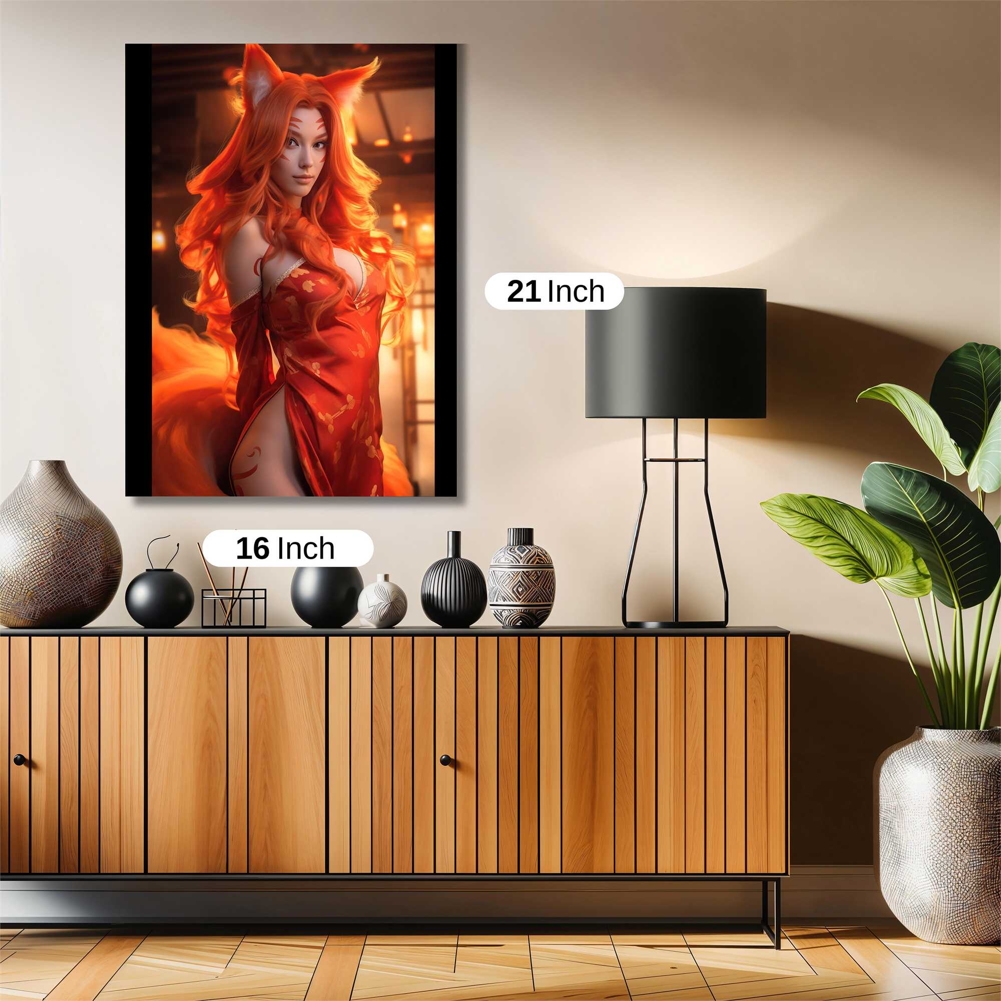 Kitsune Enchantress Safe Wall Magnetic / M