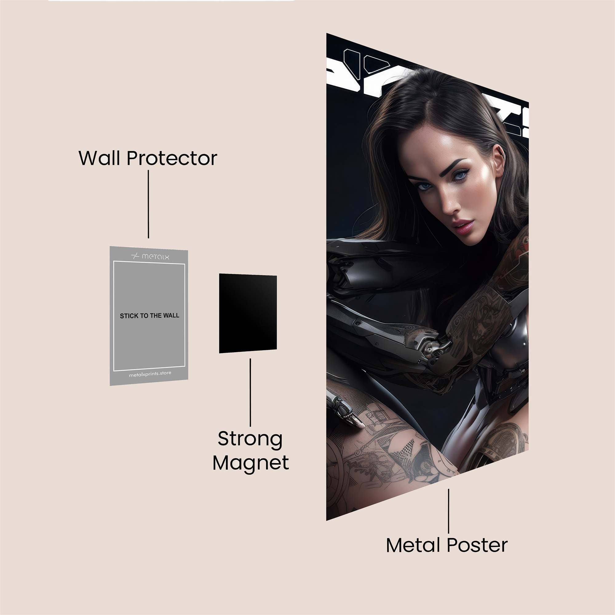 Cyber Vixen Safe Wall Magnetic / M