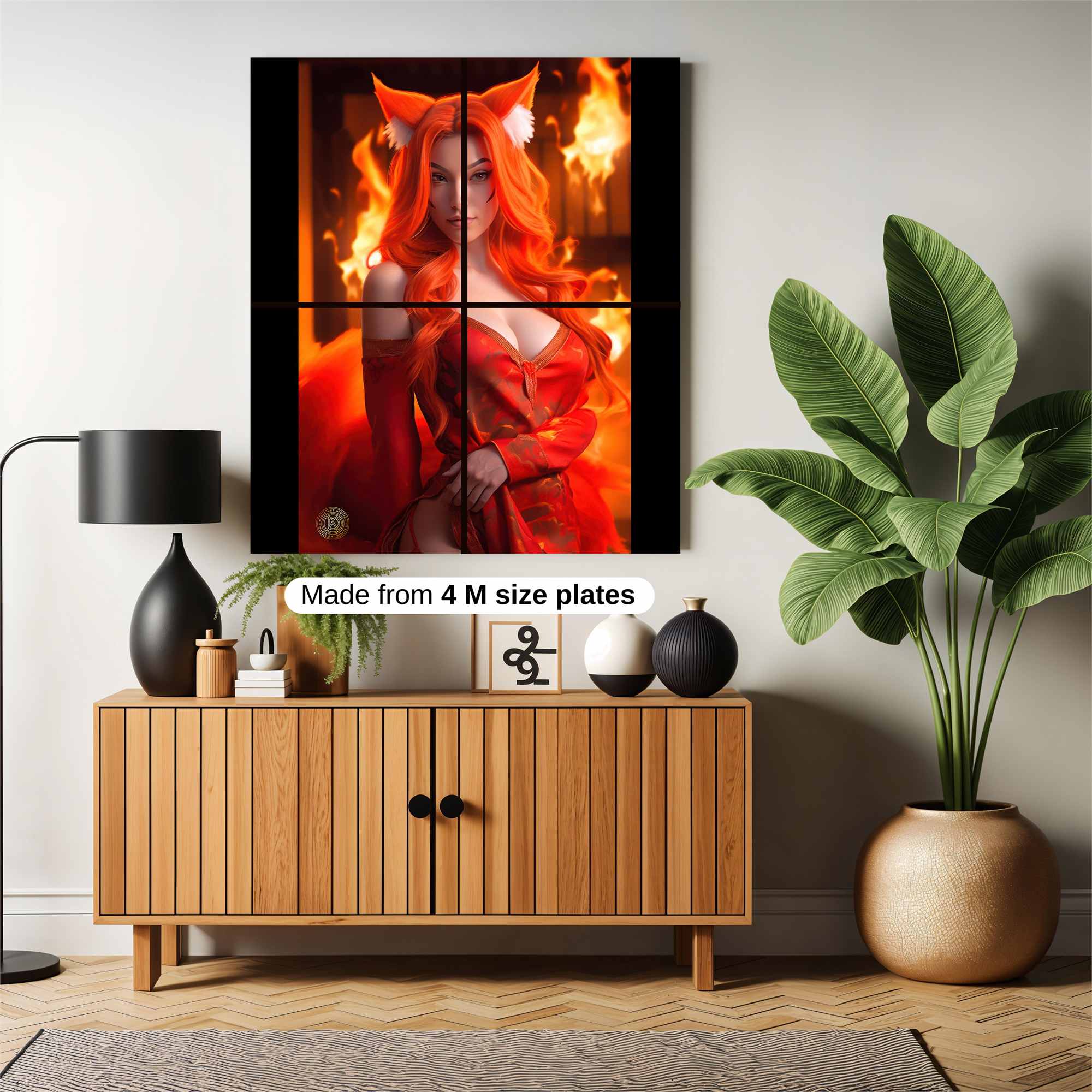 Fiery Enchantress Safe Wall Magnetic / M