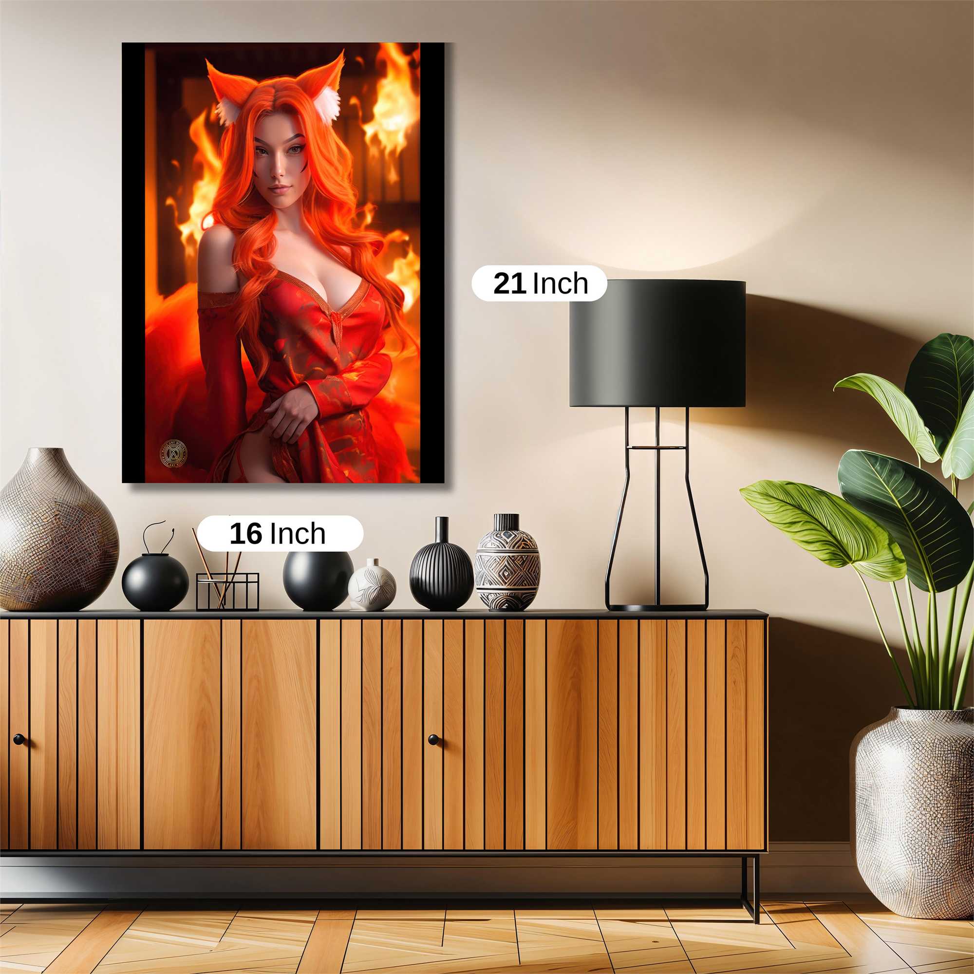 Fiery Enchantress Safe Wall Magnetic / M