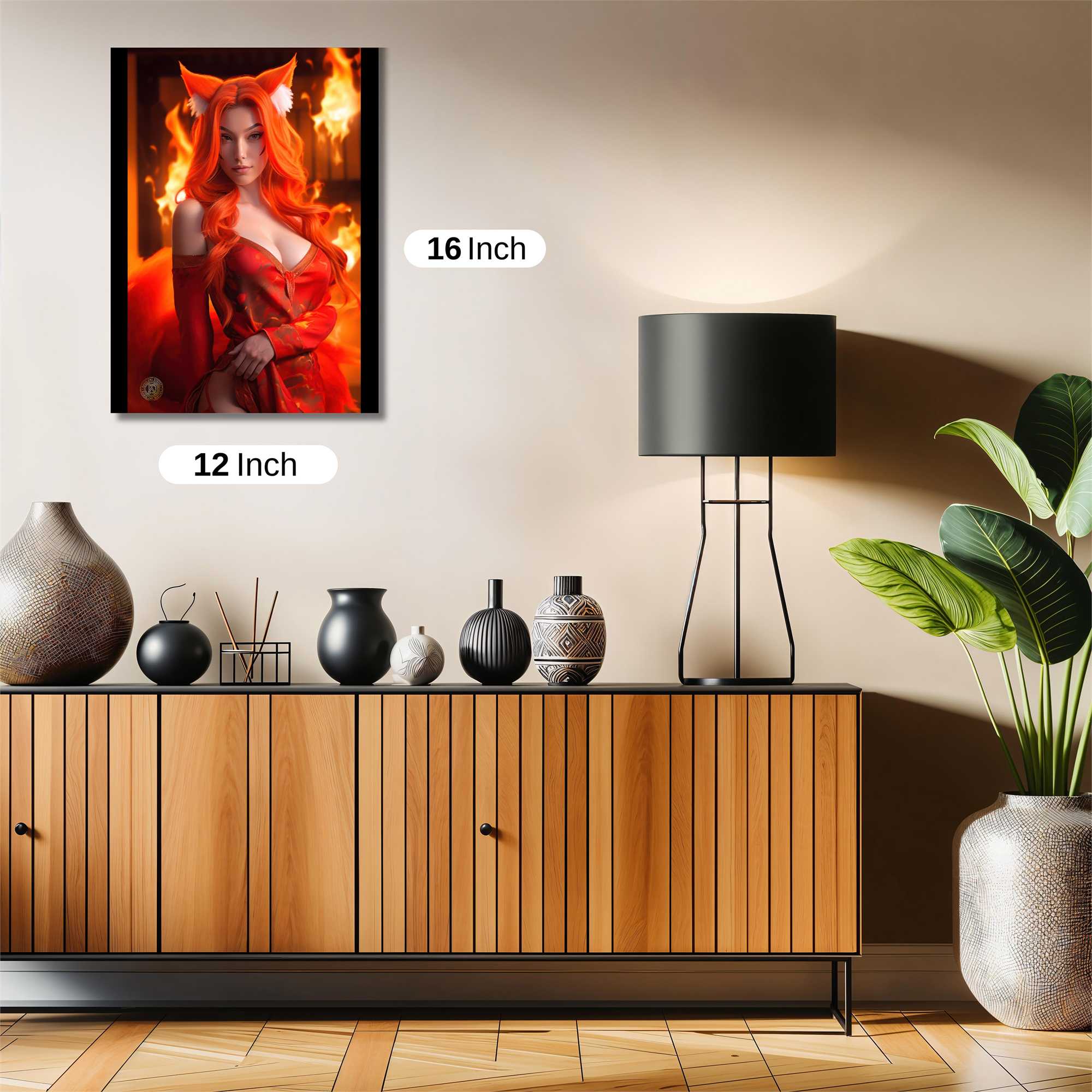 Fiery Enchantress Safe Wall Magnetic / M