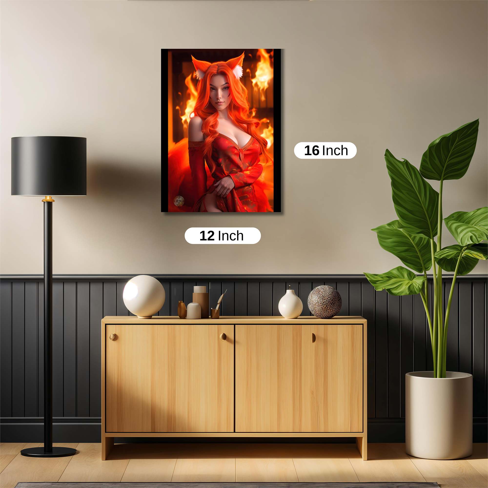 Fiery Enchantress Safe Wall Magnetic / M