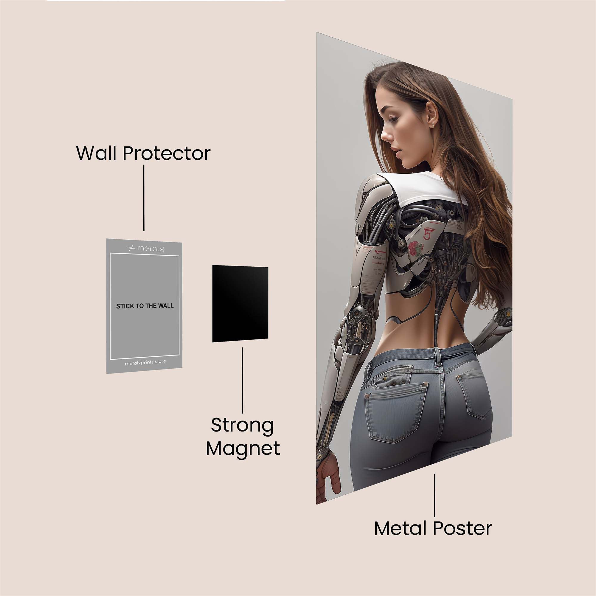 Cyber Enigma Safe Wall Magnetic / M