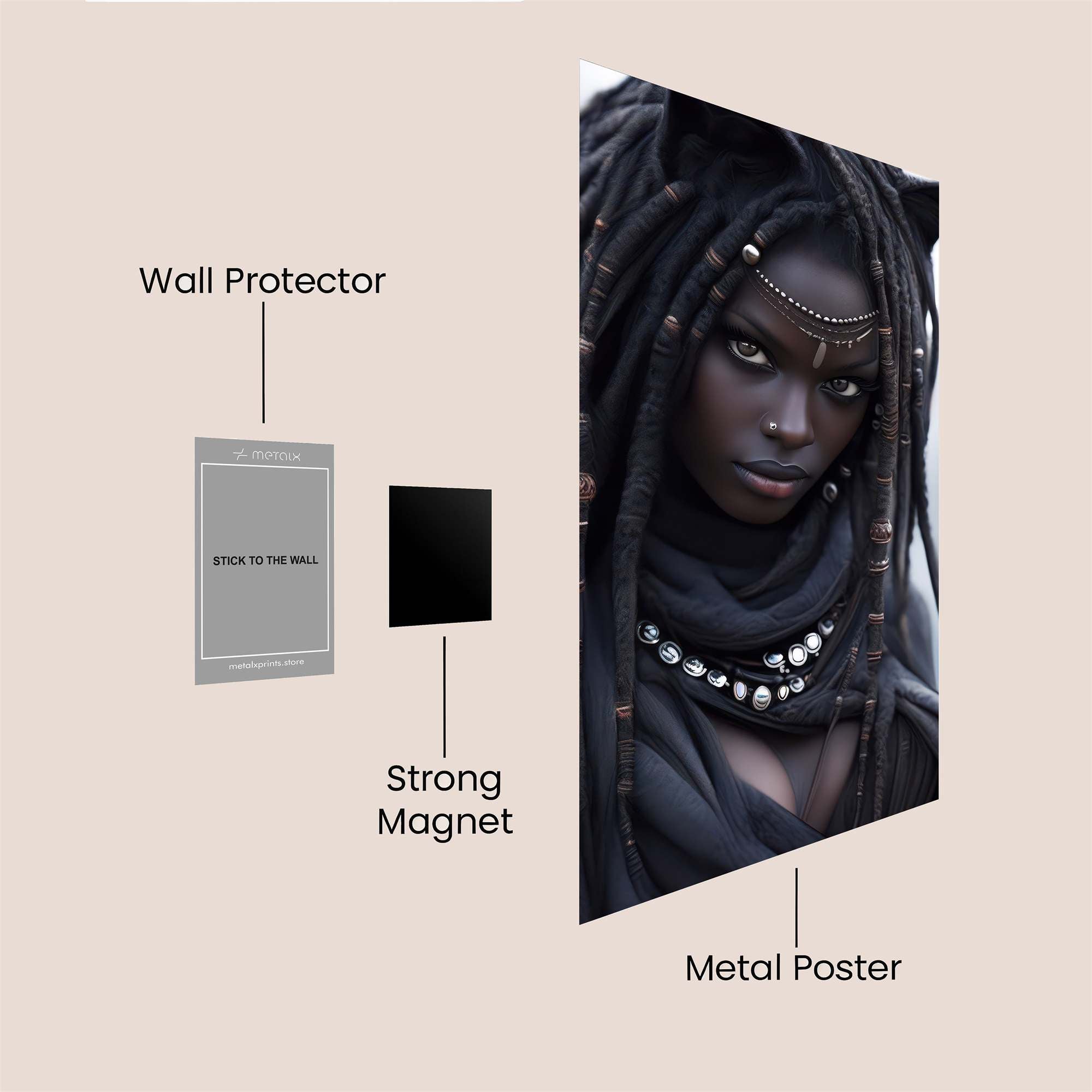 Panther Mystique Safe Wall Magnetic / M