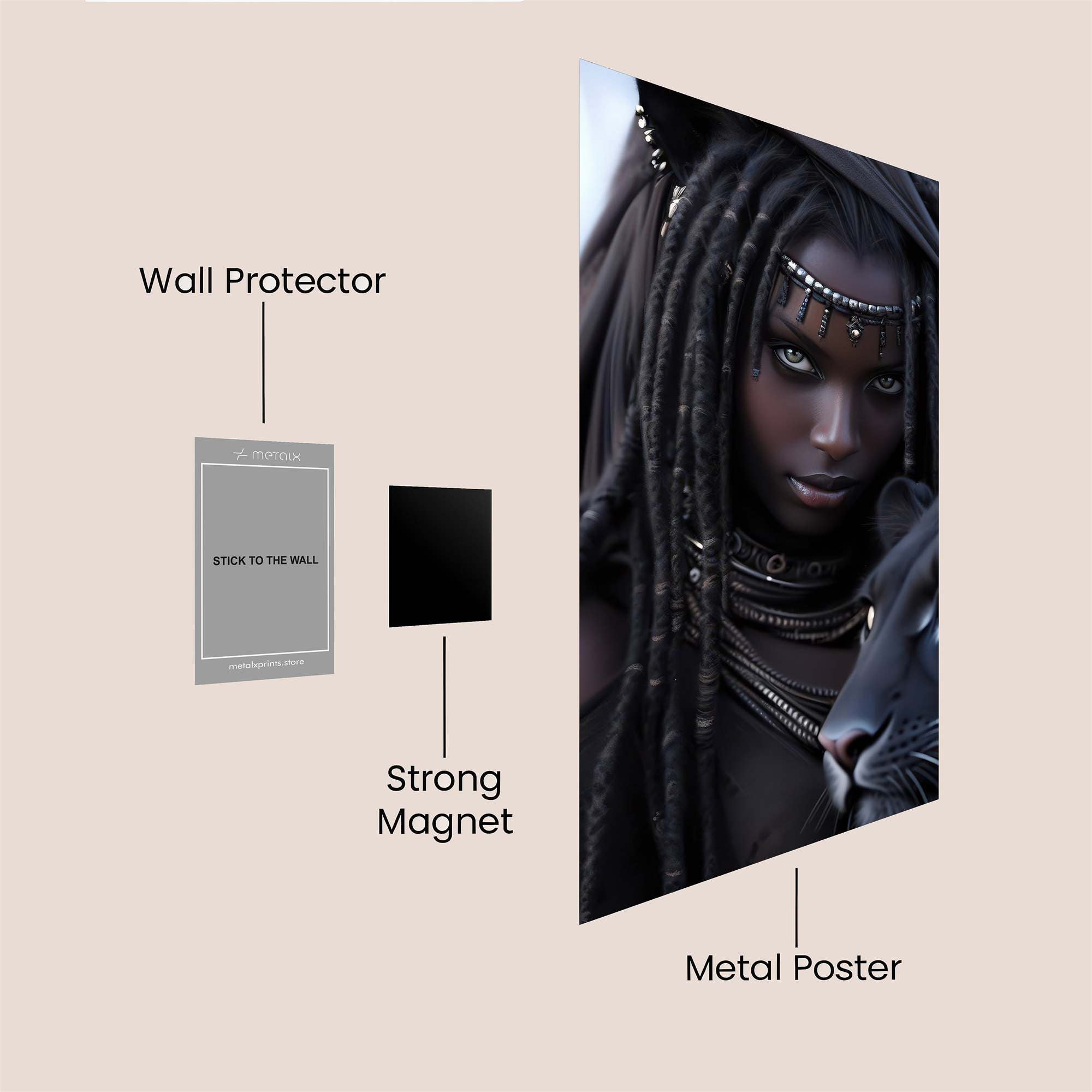 Panther Mystique Safe Wall Magnetic / M