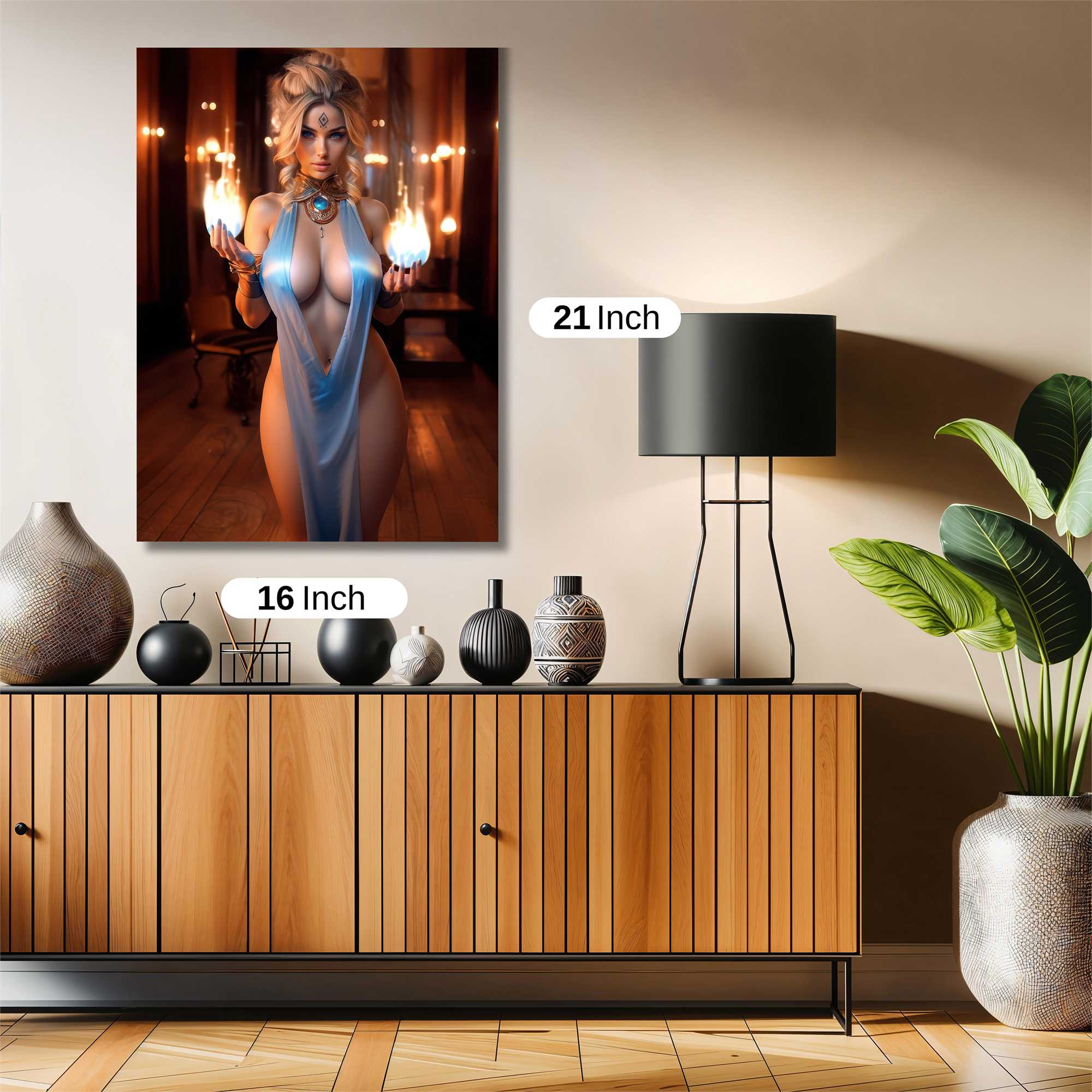 Sorceress Seductive Safe Wall Magnetic / M