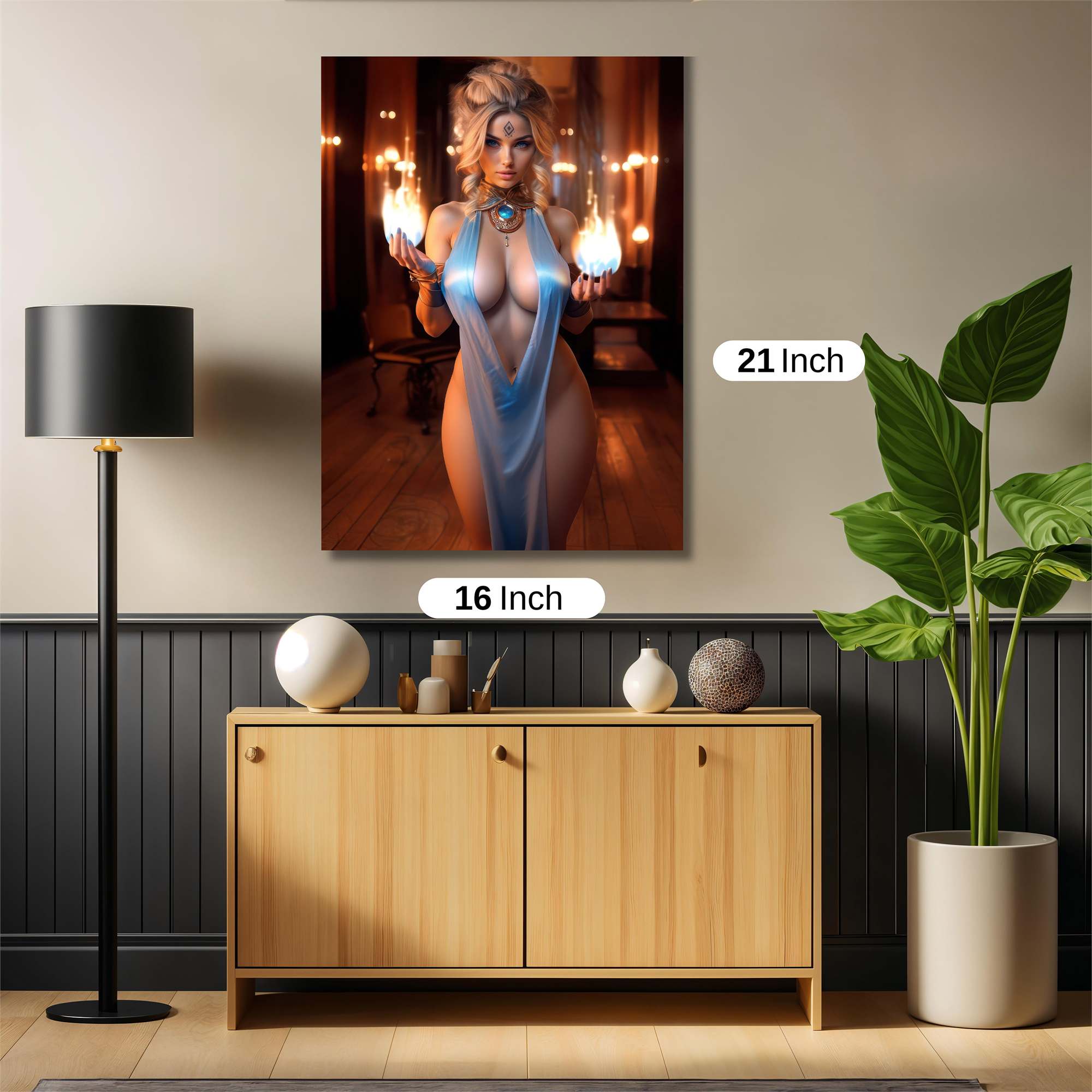 Sorceress Seductive Safe Wall Magnetic / M