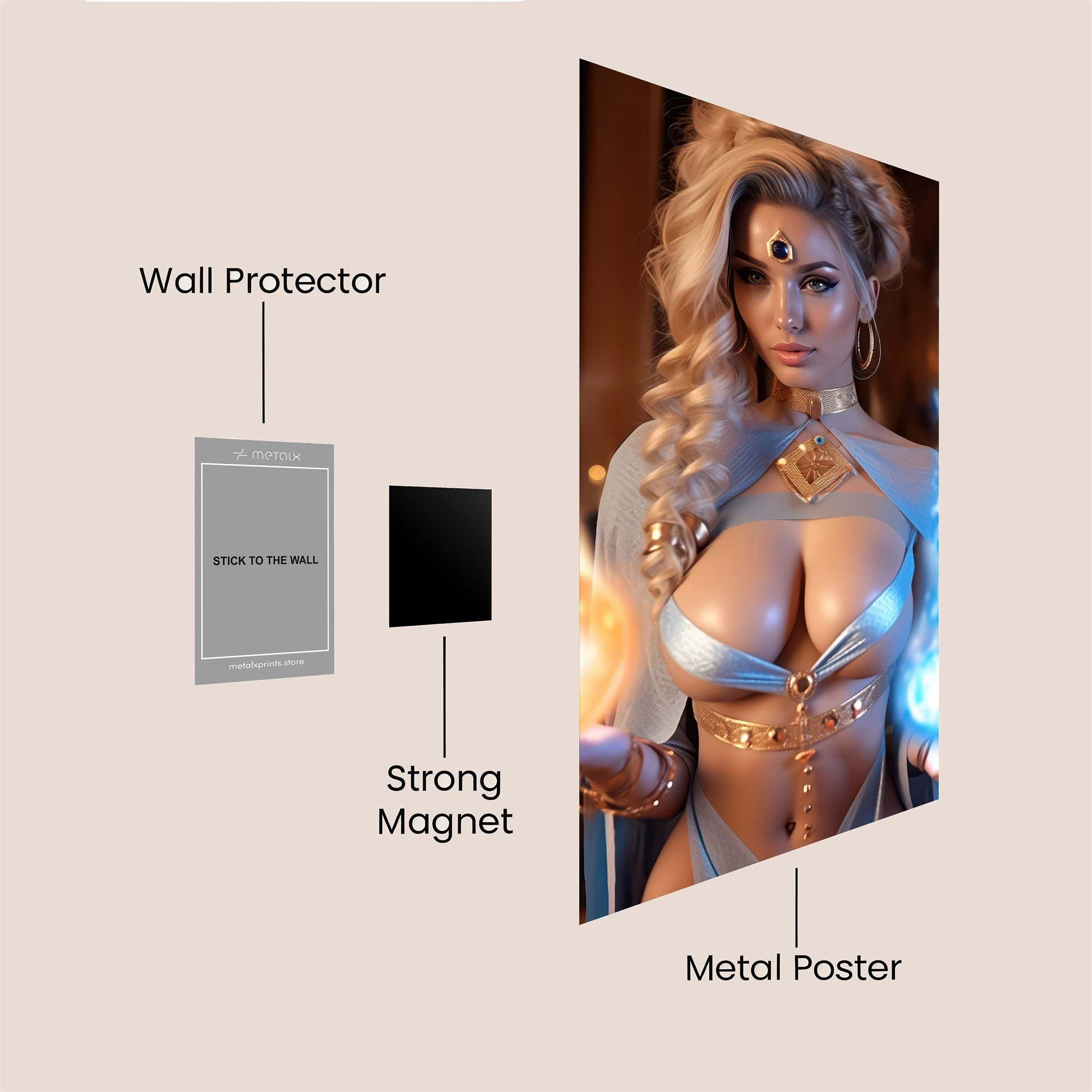 Mystic Enchantress Safe Wall Magnetic / M