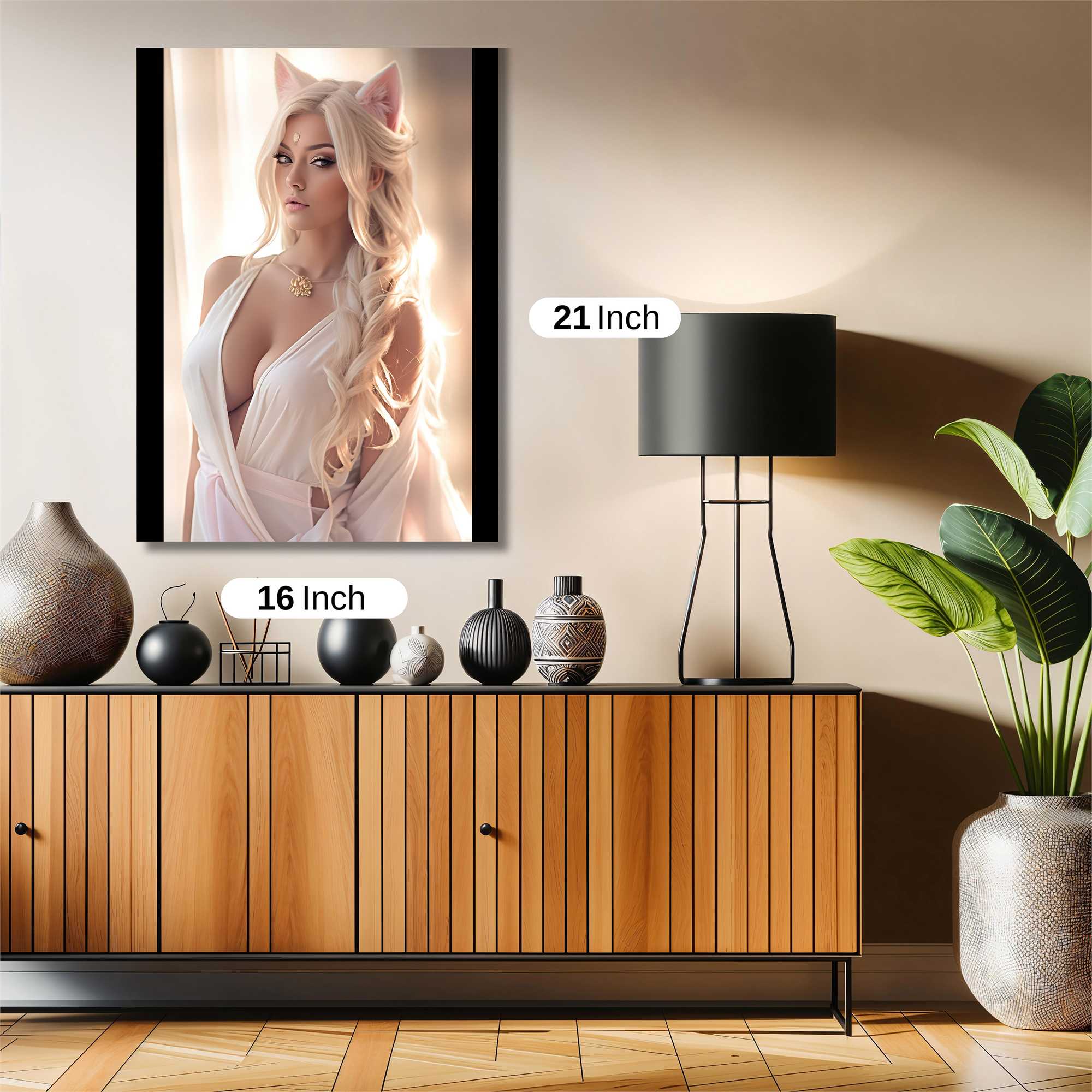 Feline Elegance Safe Wall Magnetic / M