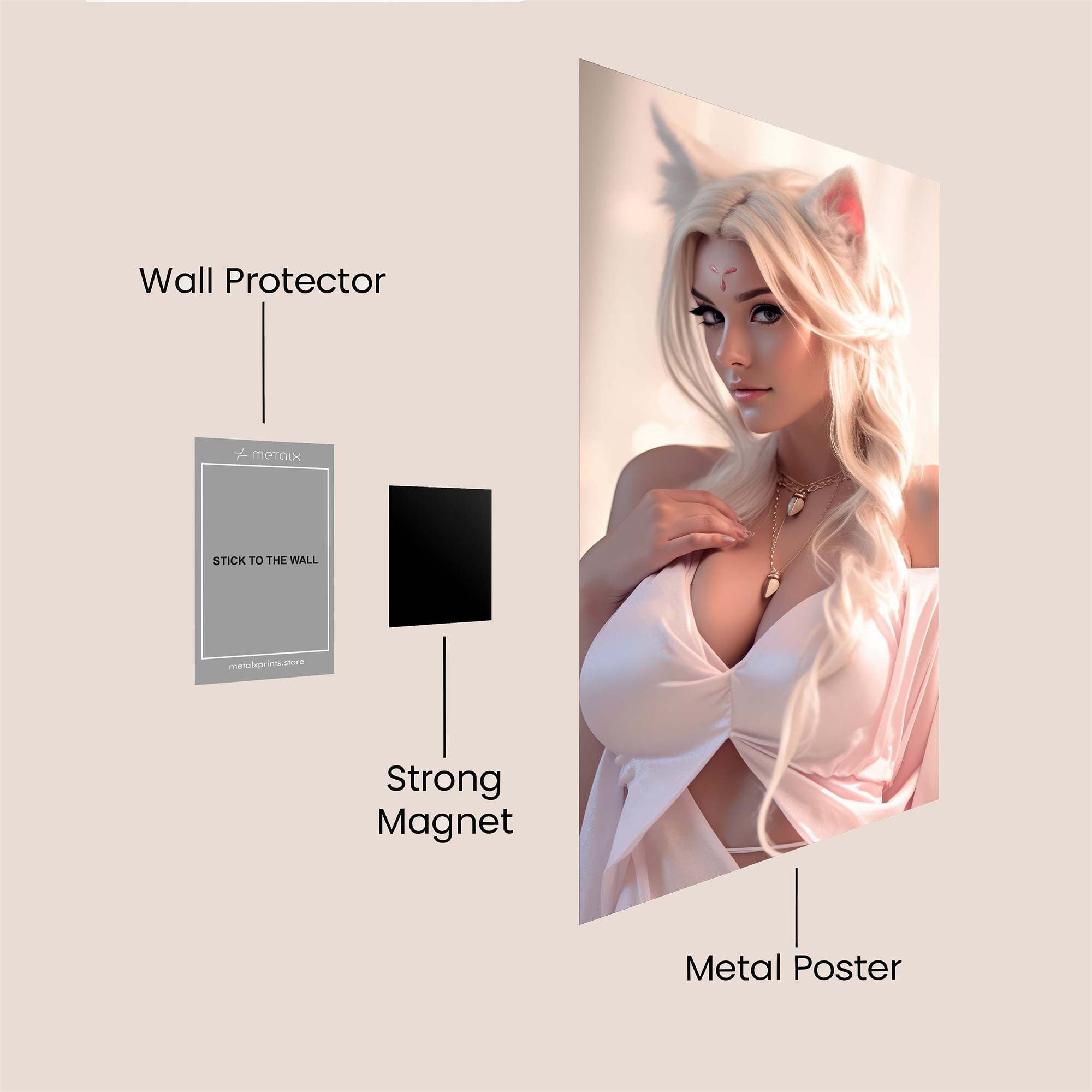 Feline Enchantment Safe Wall Magnetic / M