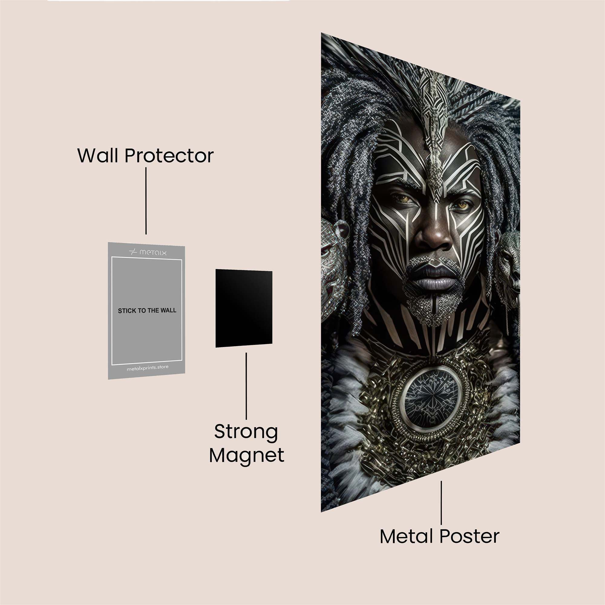 Warrior Majestic Safe Wall Magnetic / M