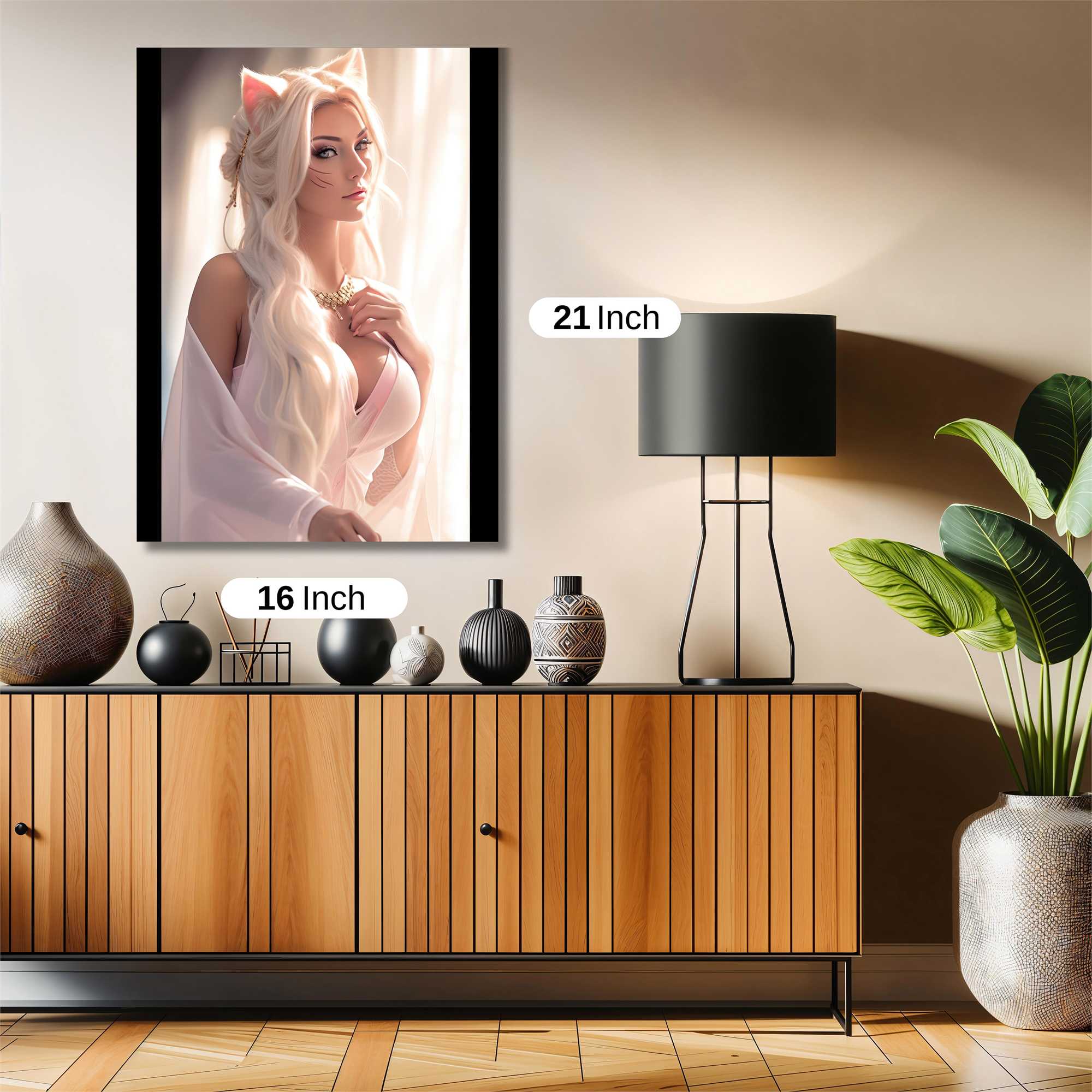 Feline Elegance Safe Wall Magnetic / M