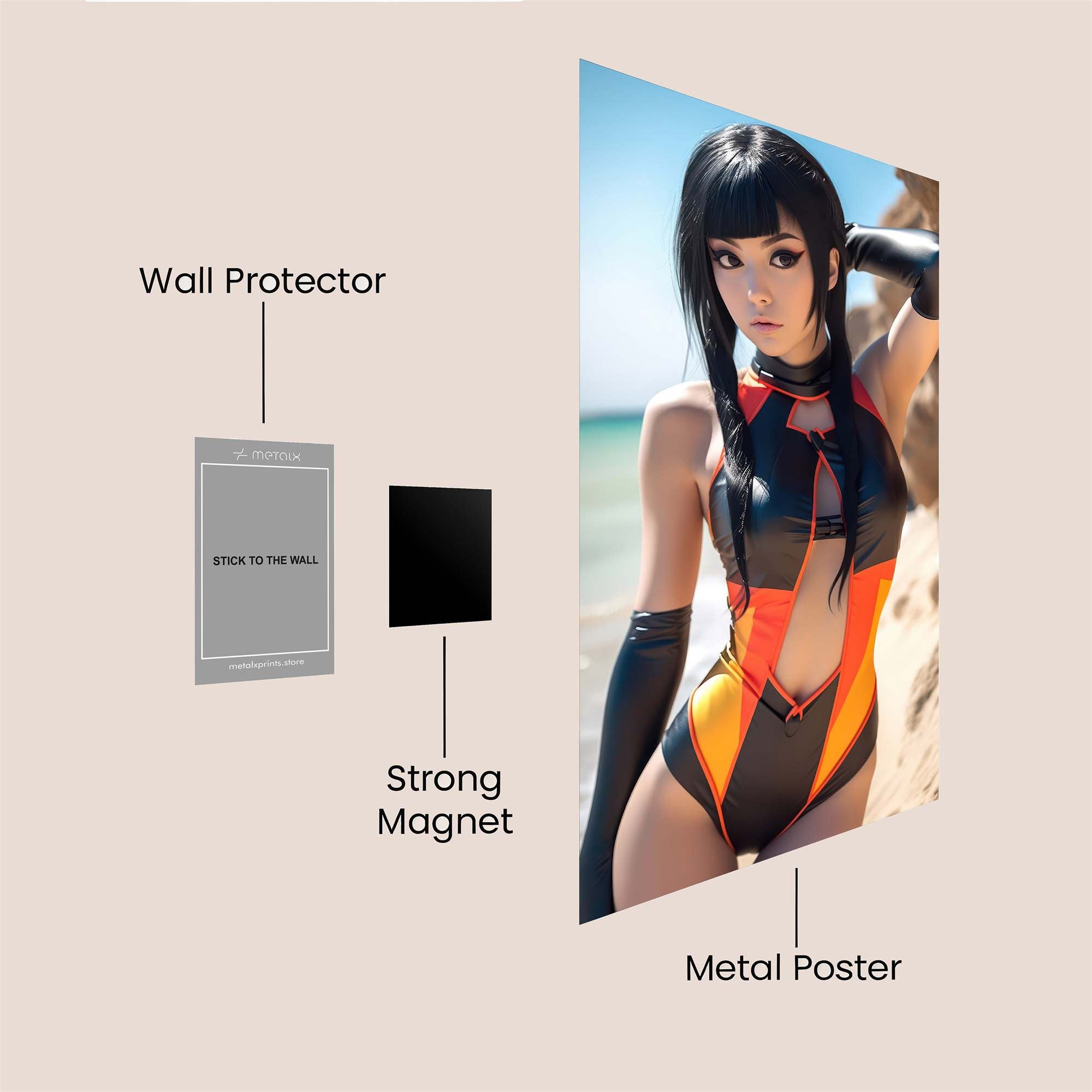 Cosplay Radiance Safe Wall Magnetic / M