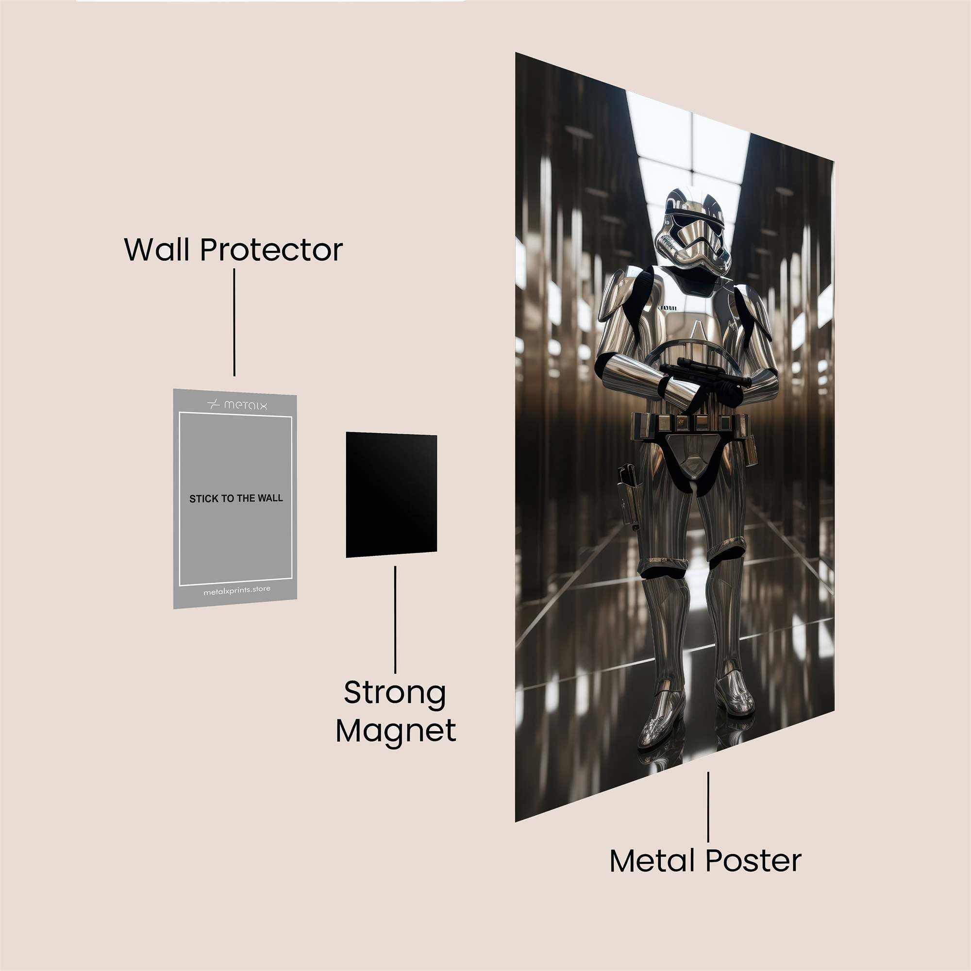 Trooper Serene Safe Wall Magnetic / M