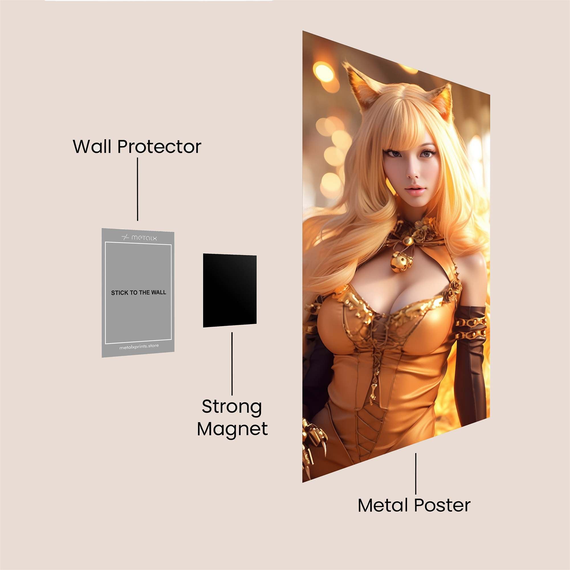 Golden Enchantress Safe Wall Magnetic / M