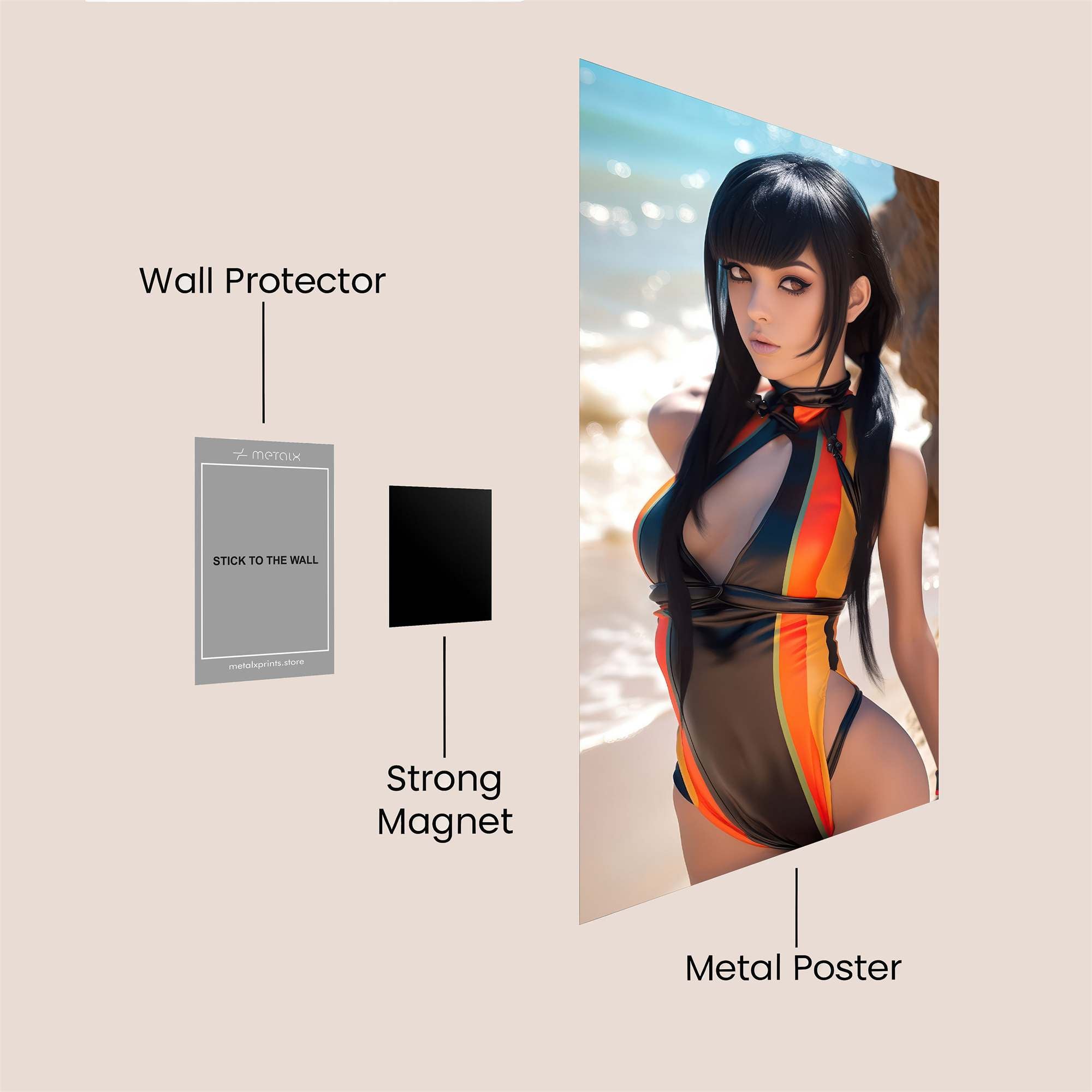 BeachSiren Safe Wall Magnetic / M