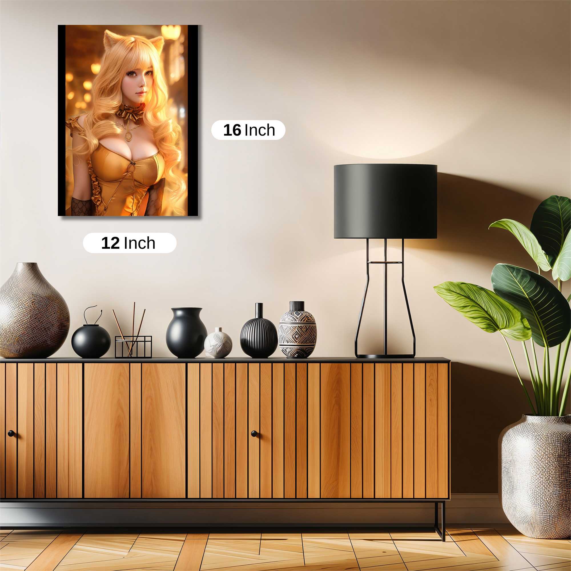 Feline Elegance Safe Wall Magnetic / M