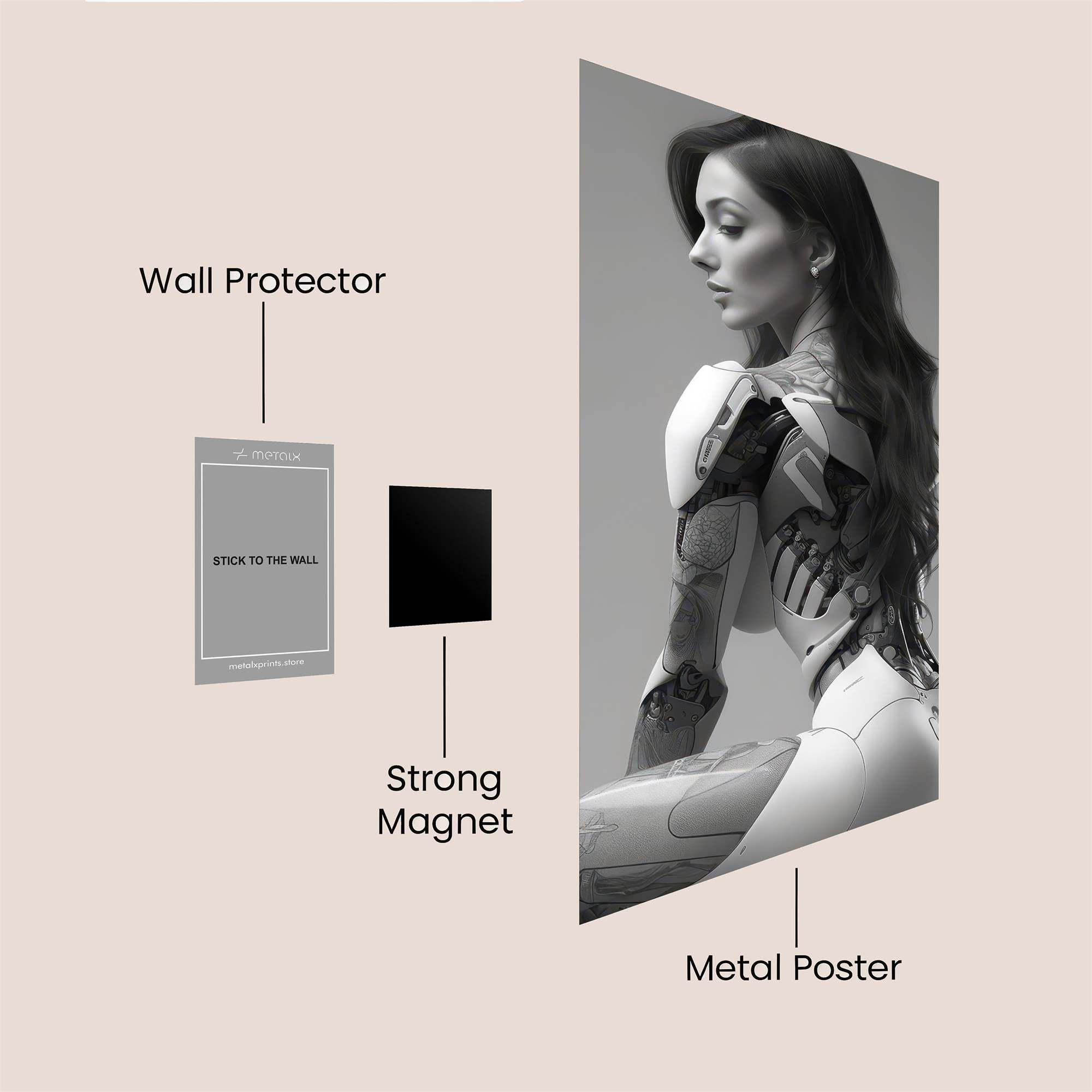 Cyber Elegance Safe Wall Magnetic / M