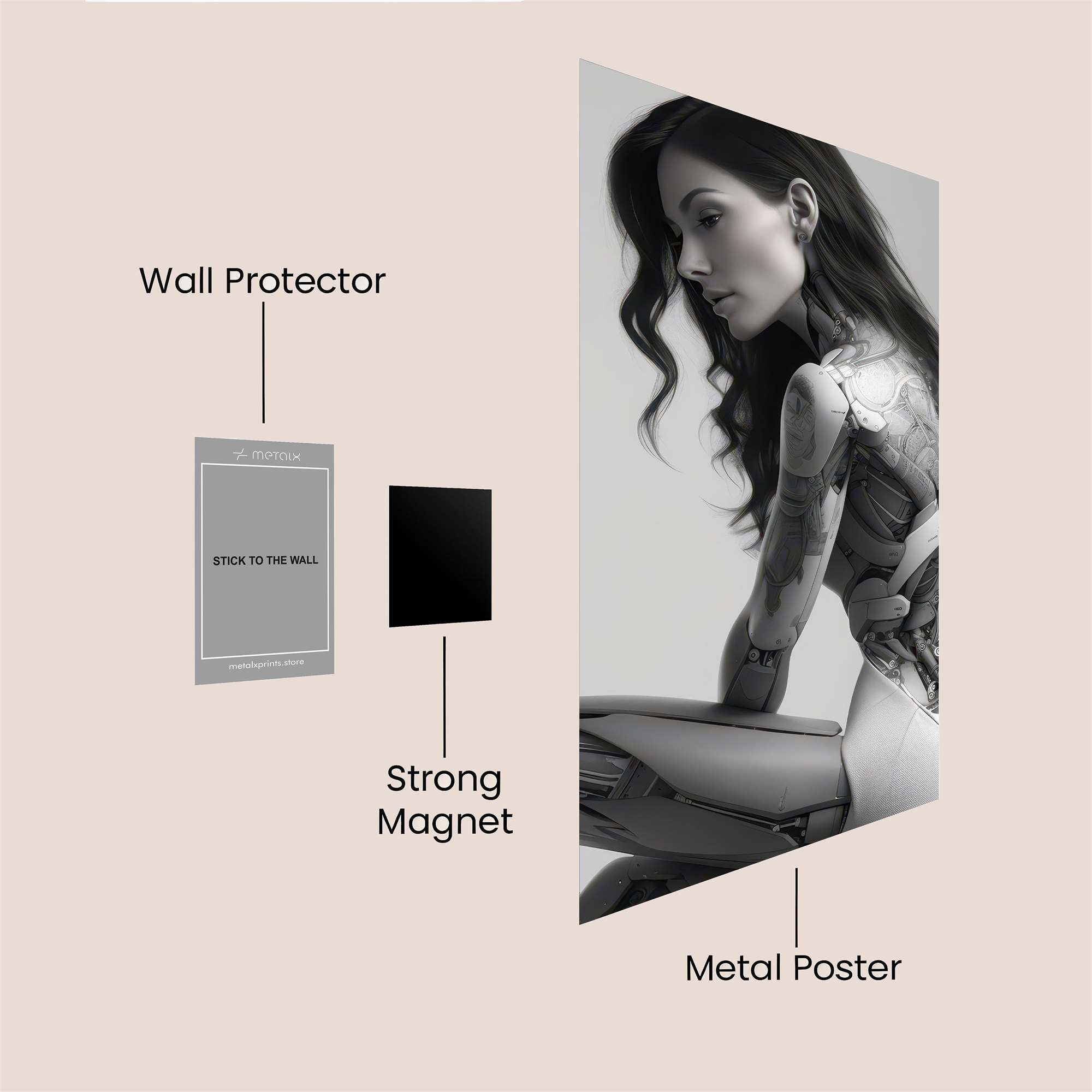 Cyber Elegance Safe Wall Magnetic / M