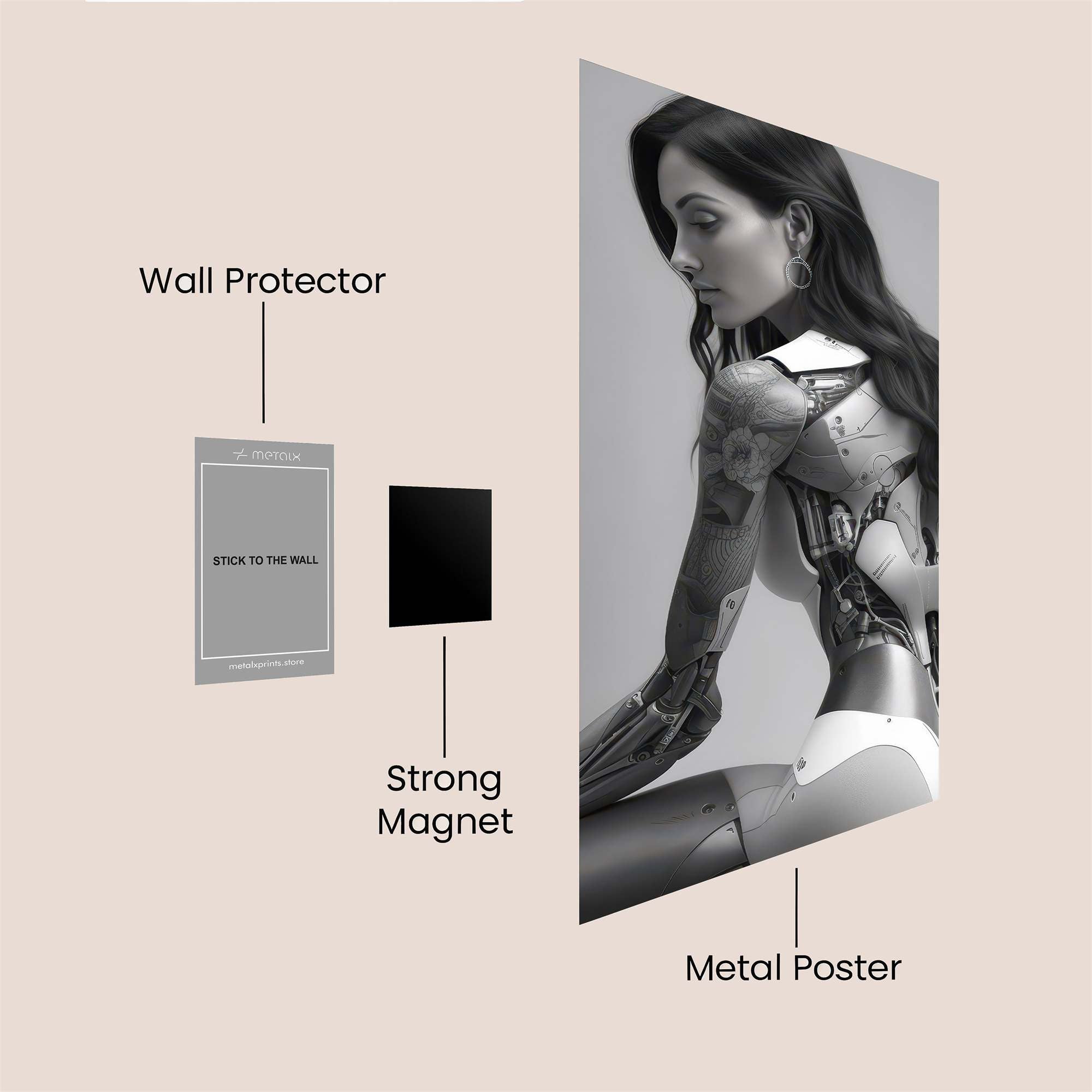 Cyber Elegance Safe Wall Magnetic / M