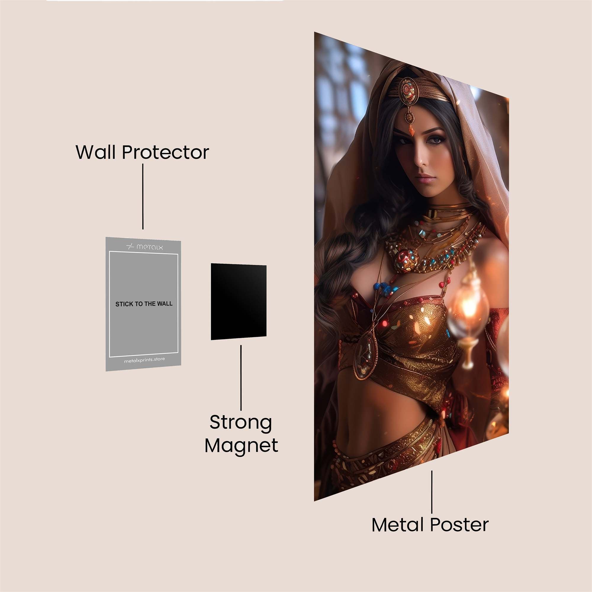 Scheherazade Enchanting Safe Wall Magnetic / M