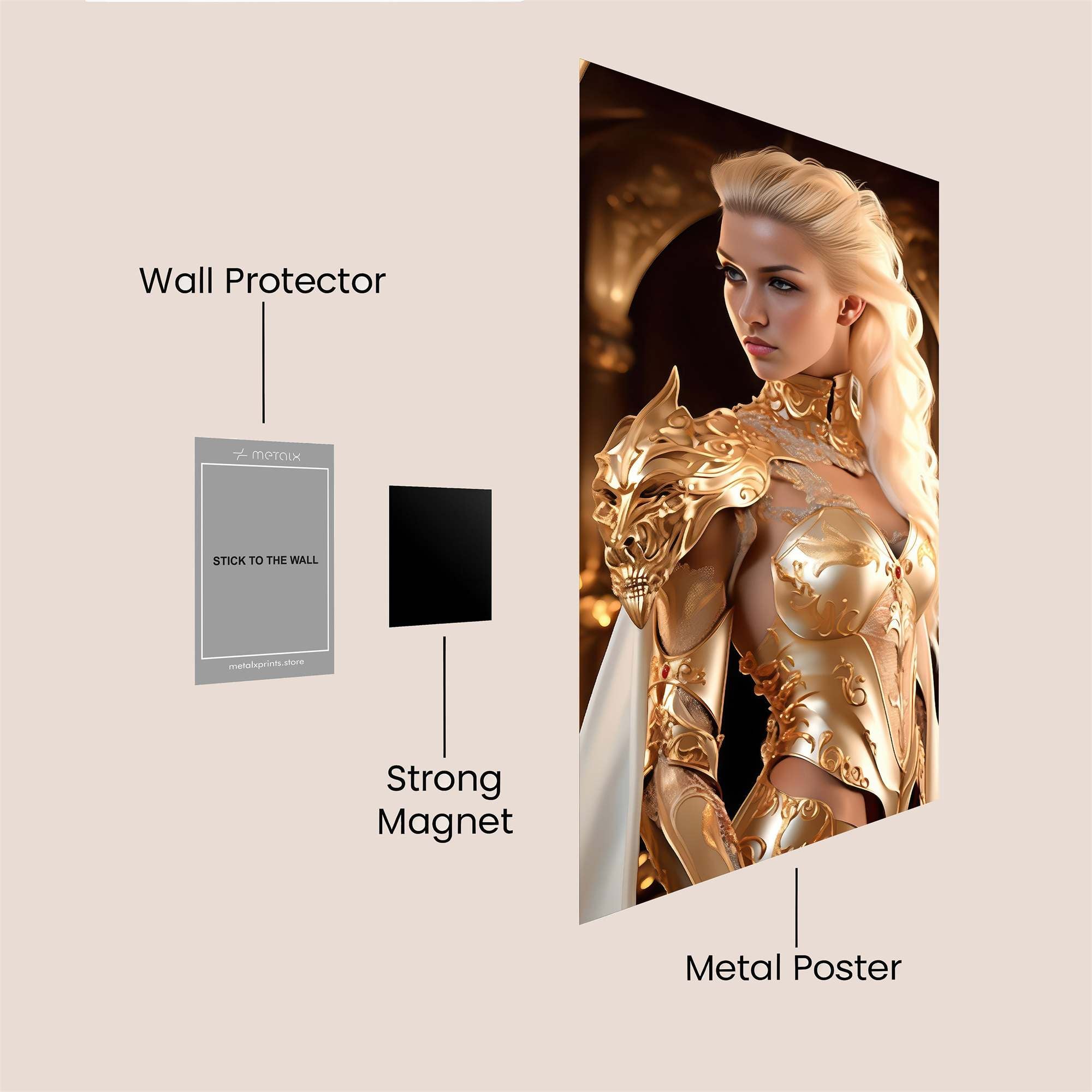 Golden Majesty Safe Wall Magnetic / M