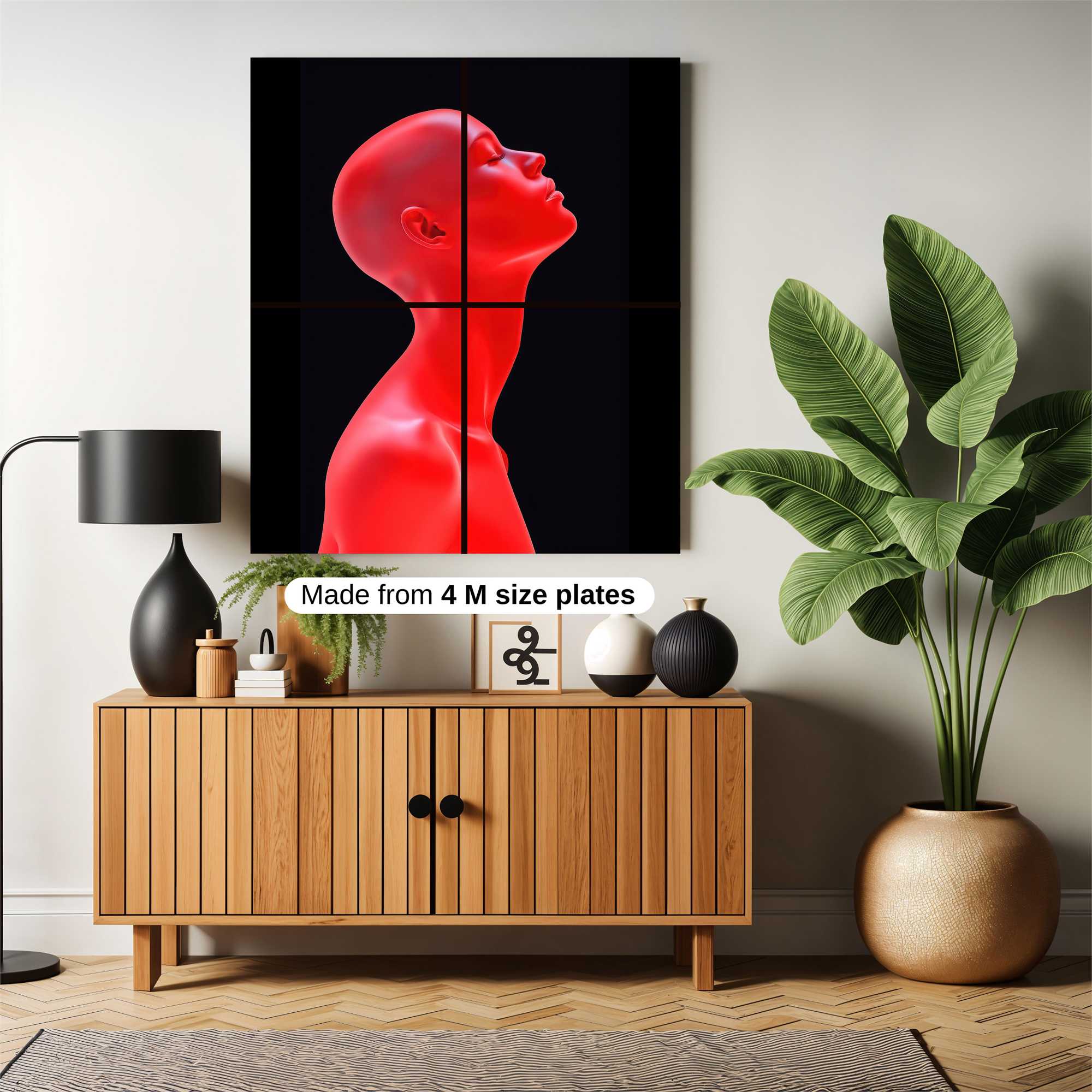 Red Serenity Safe Wall Magnetic / M