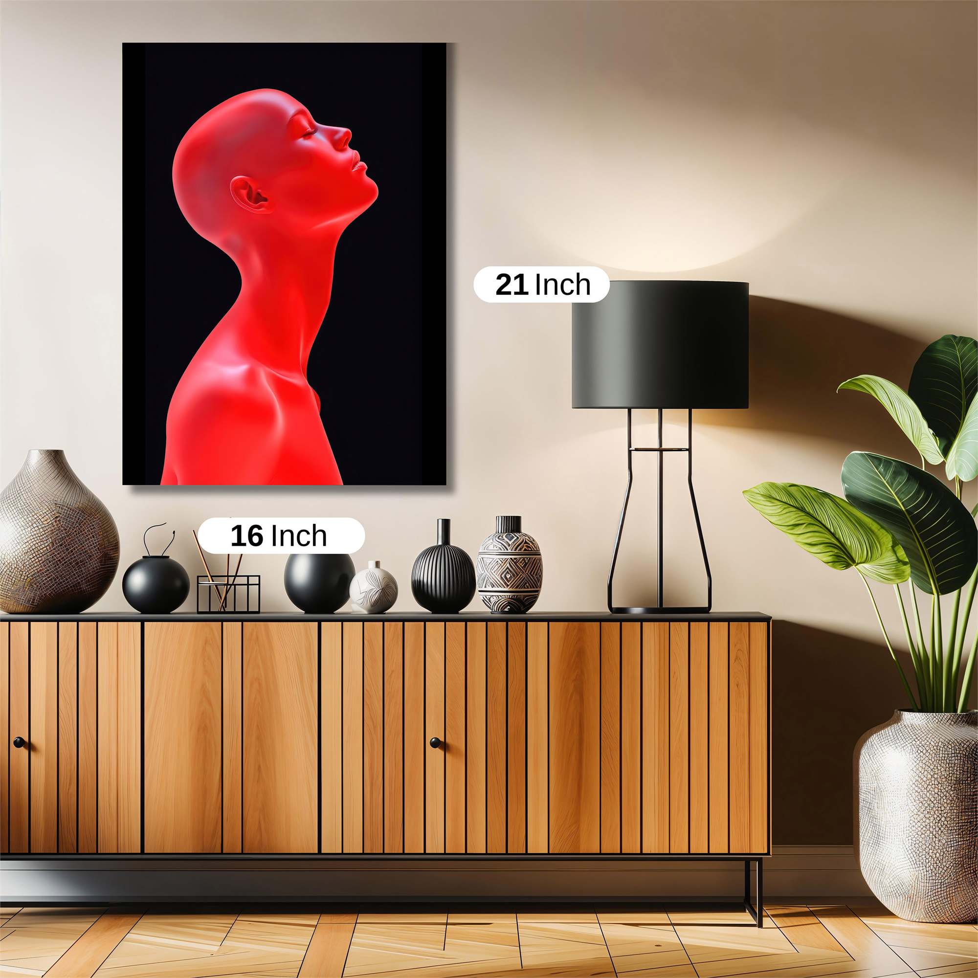 Red Serenity Safe Wall Magnetic / M