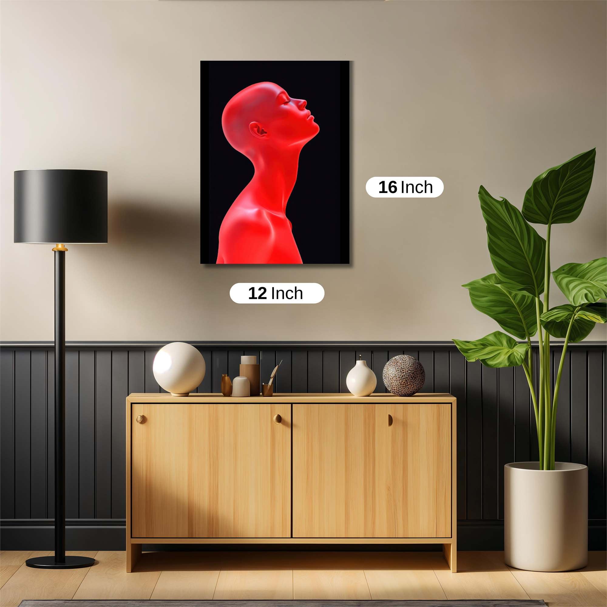 Red Serenity Safe Wall Magnetic / M