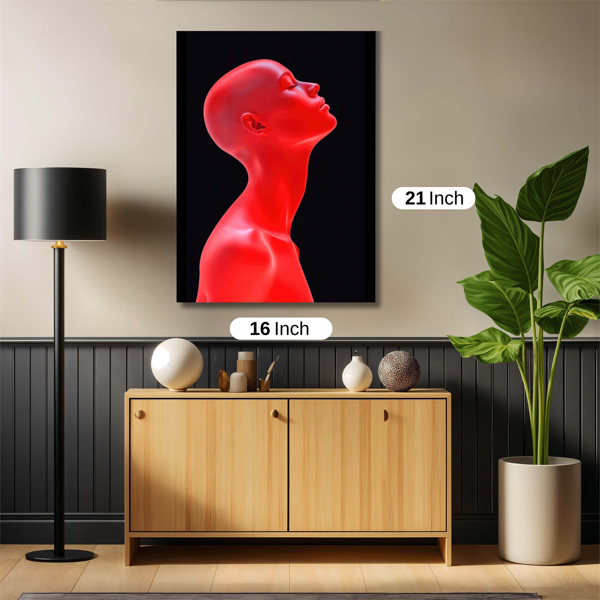 Red Serenity Safe Wall Magnetic / M