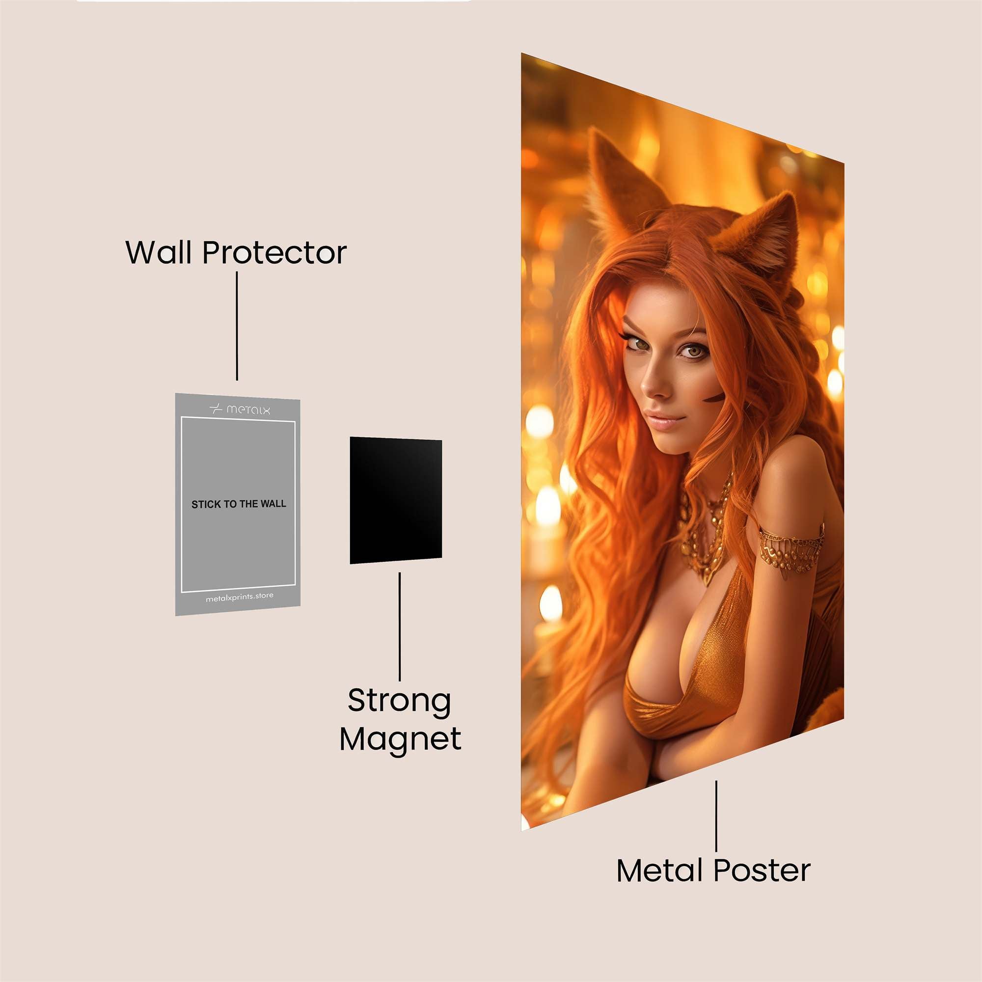 Fox Enchantress Safe Wall Magnetic / M