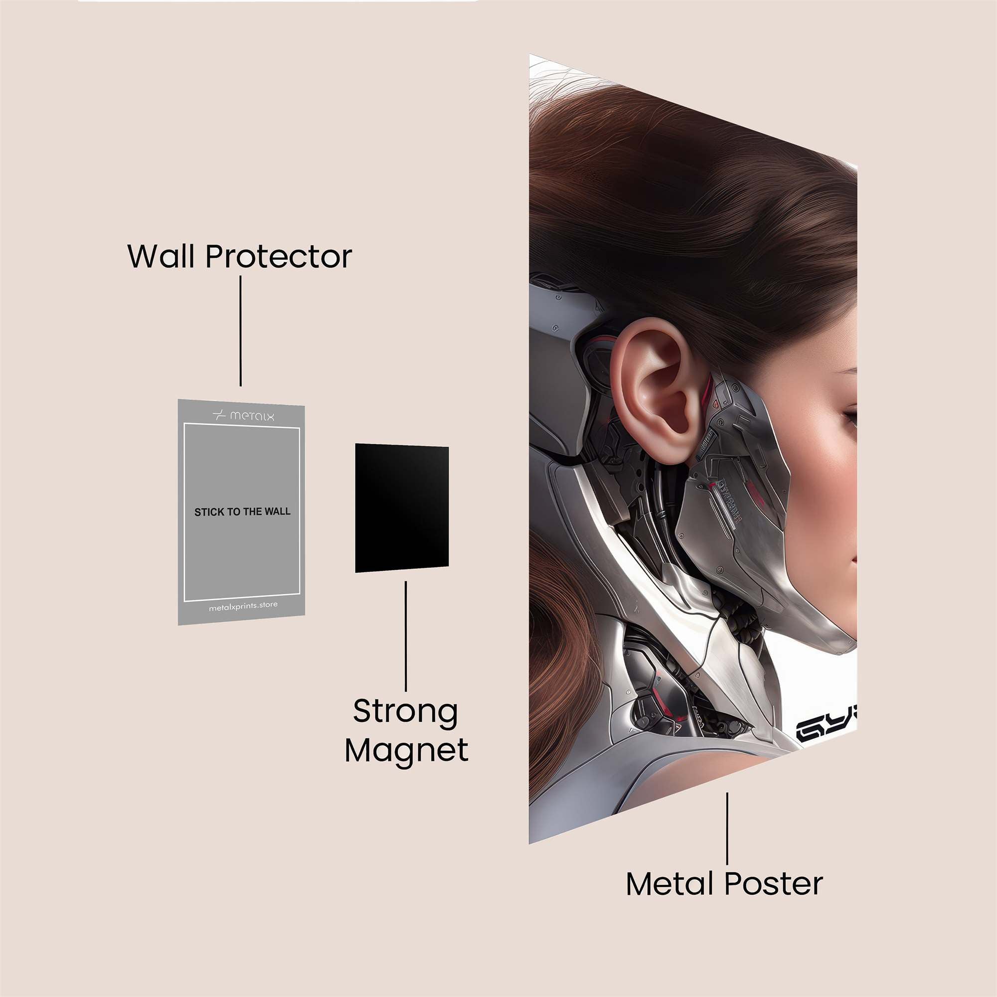 Cyber Elegance Safe Wall Magnetic / M