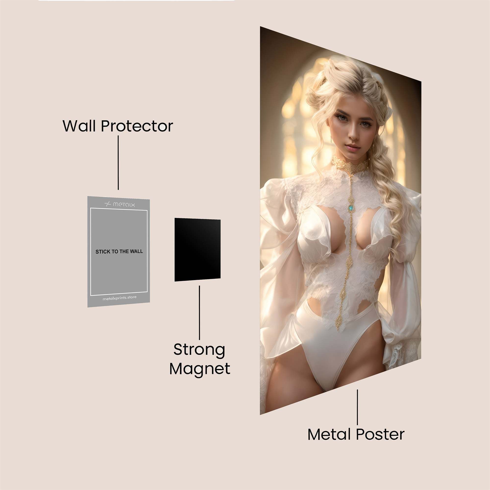 Ethereal Elegance Safe Wall Magnetic / M