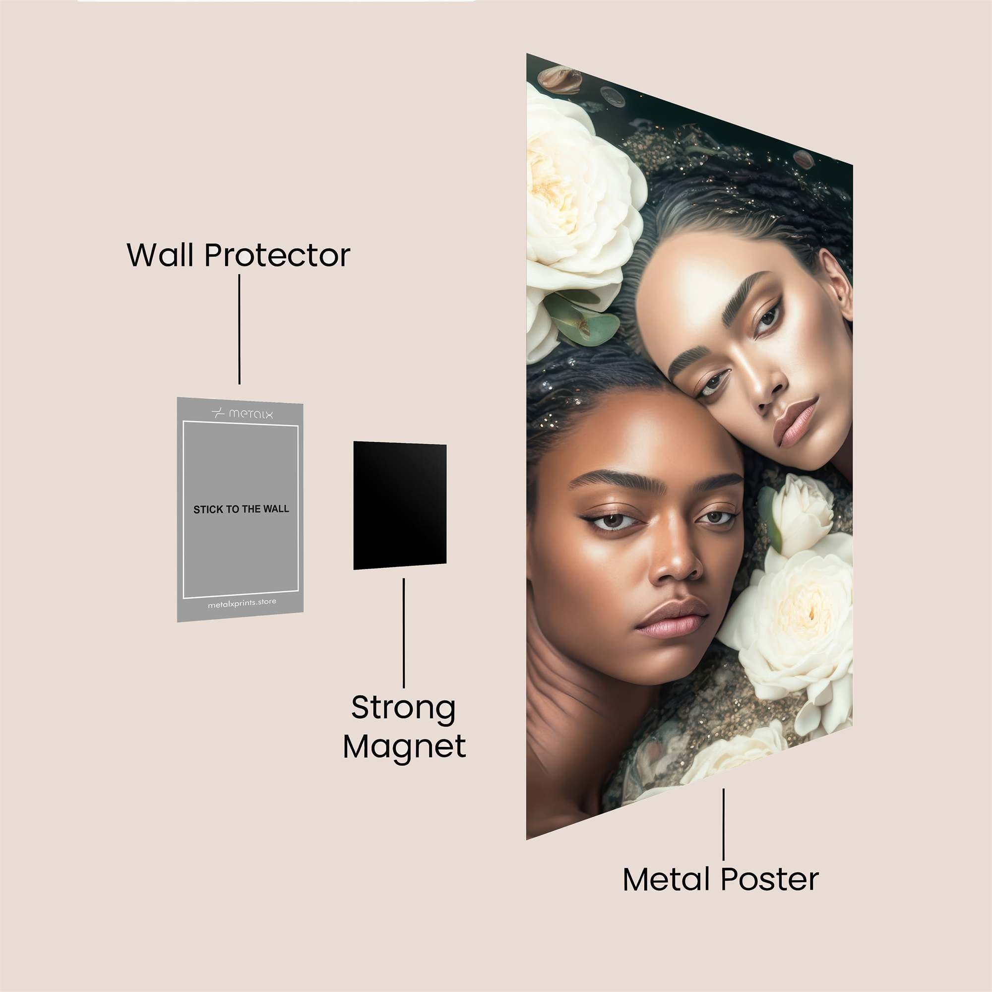 Serenity Bloom Safe Wall Magnetic / M