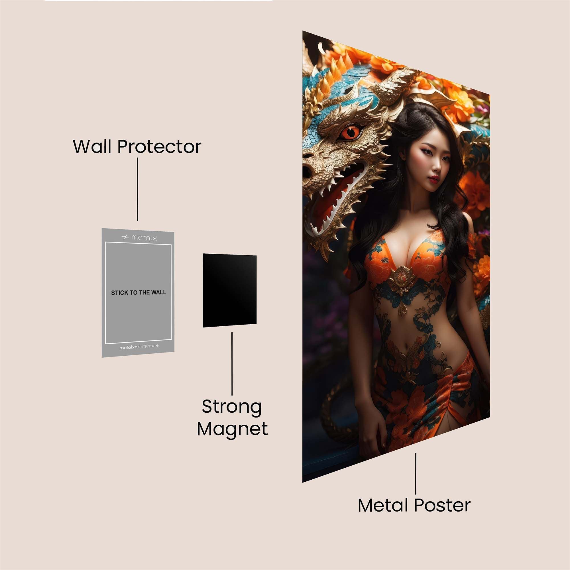 Dragon Enchantress Safe Wall Magnetic / M